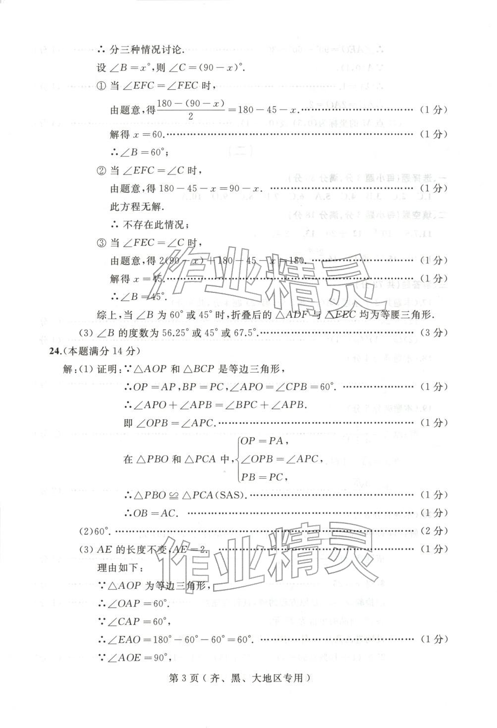 2025年试题优化龙江期末八年级数学上册人教版黑龙江专版&nbsp;第3页