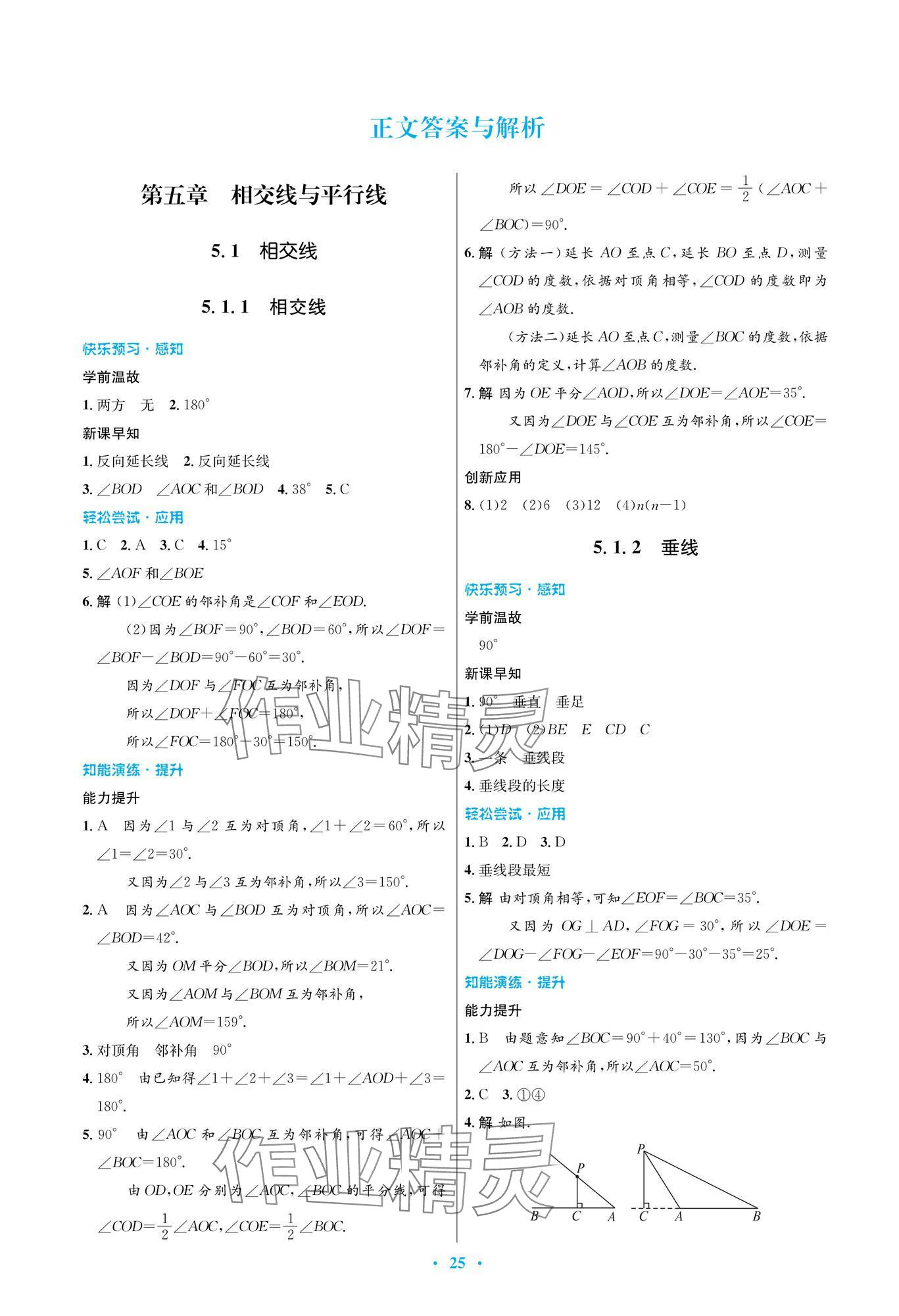 2025年同步測控優(yōu)化設計七年級數(shù)學下冊人教版 第1頁