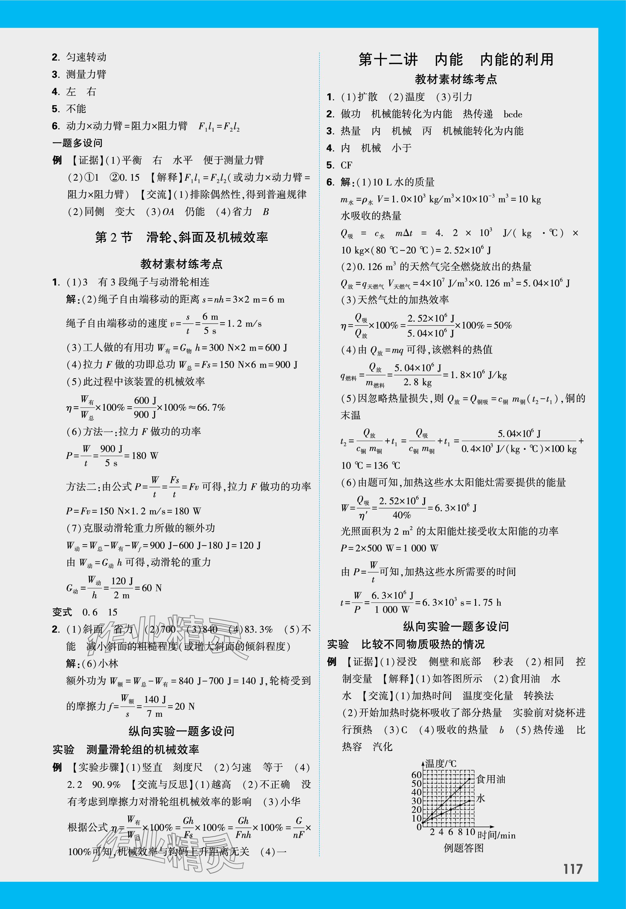 2024年萬唯中考試題研究物理江西專版 參考答案第7頁