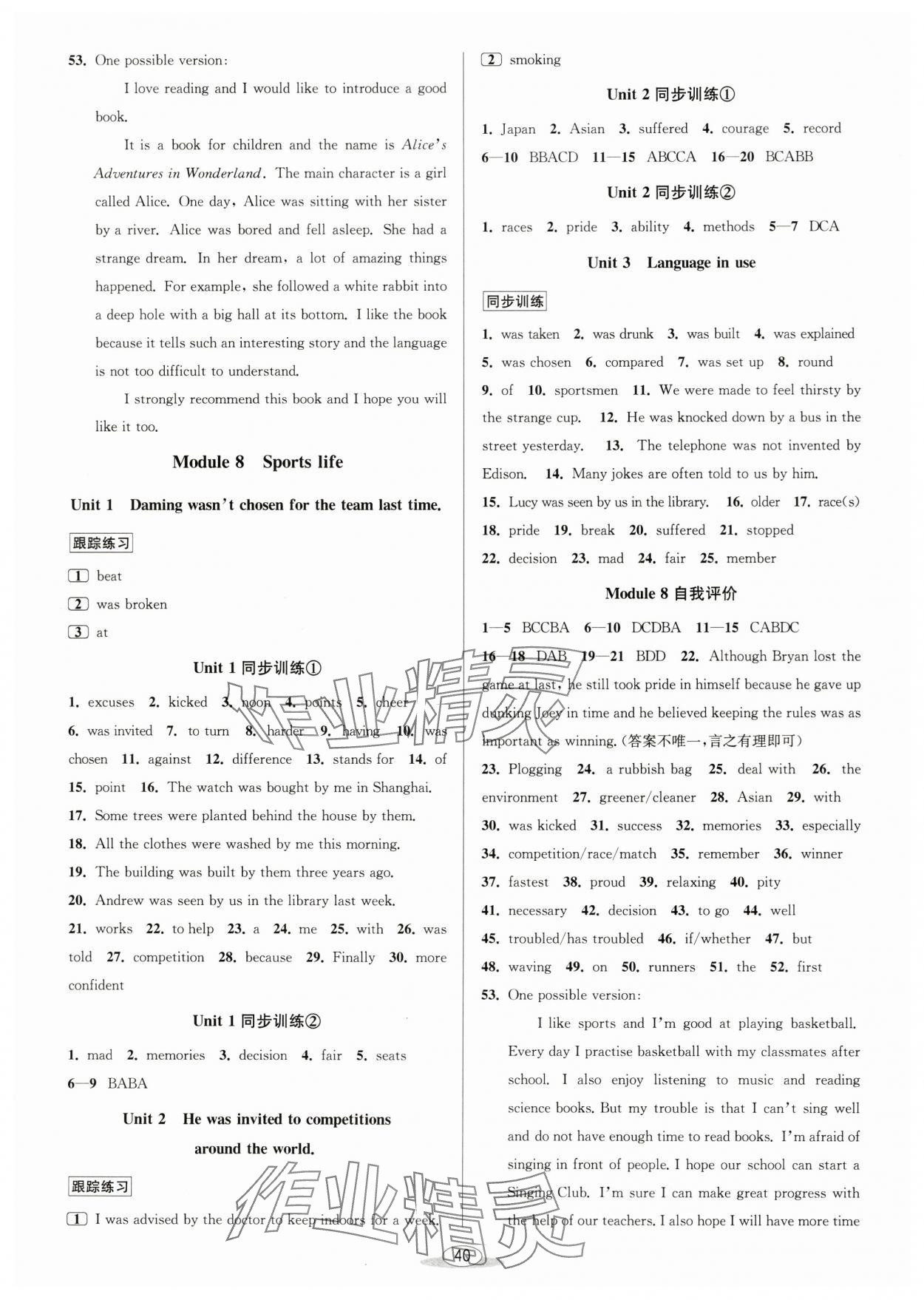 2024年教与学课程同步讲练九年级英语全一册外研版温州专版 第8页