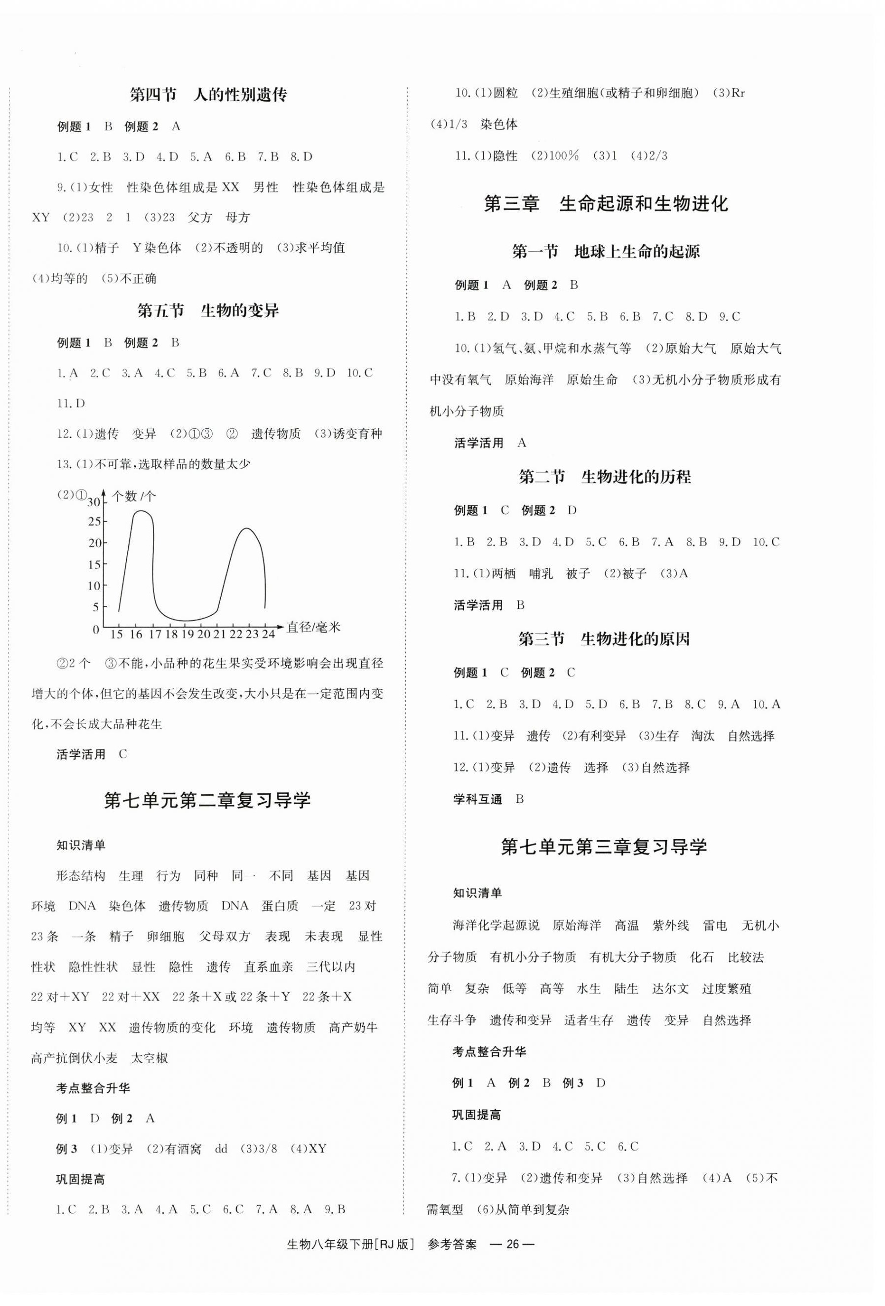 2024年全效学习同步学练测八年级生物下册人教版 第2页