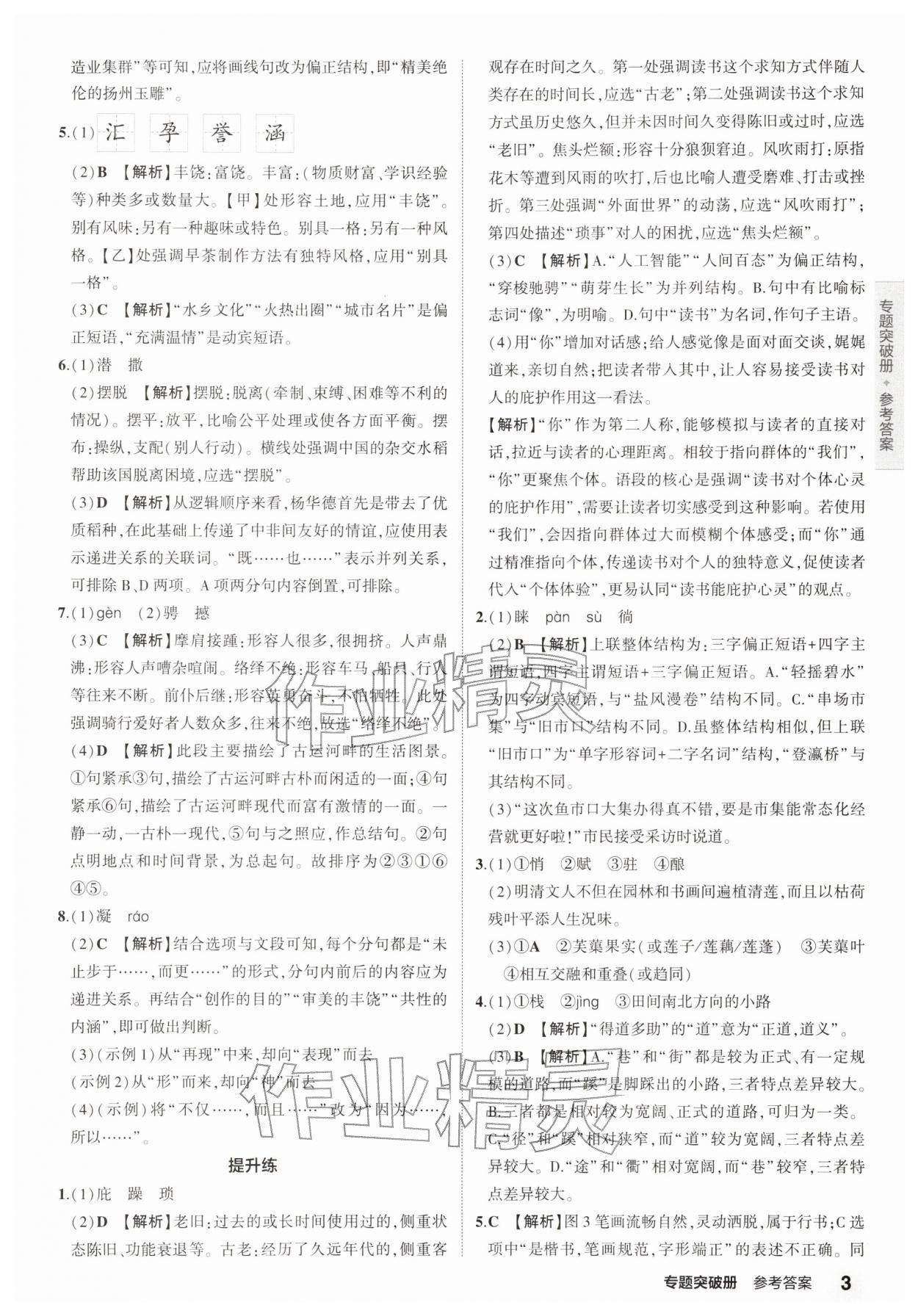 2026年5年中考3年模拟中考语文江苏专版 第3页