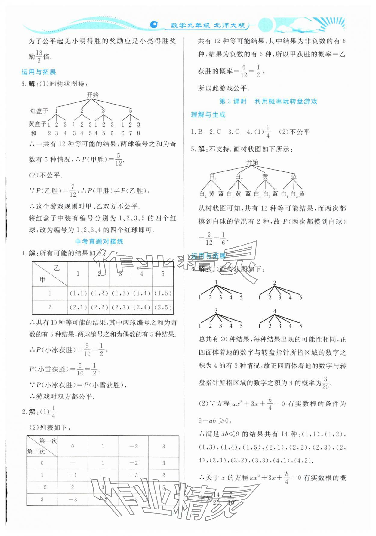 2023年學(xué)力水平同步檢測與評估九年級數(shù)學(xué)全一冊北師大版 第13頁