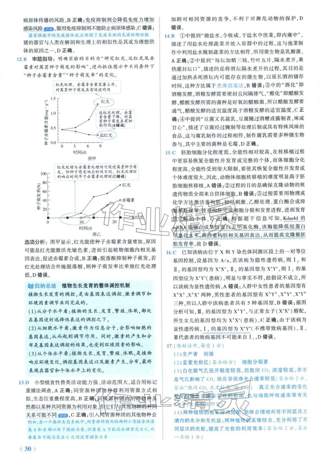 2026年53金卷优选卷汇编高中生物陕晋青宁专版&nbsp;第30页