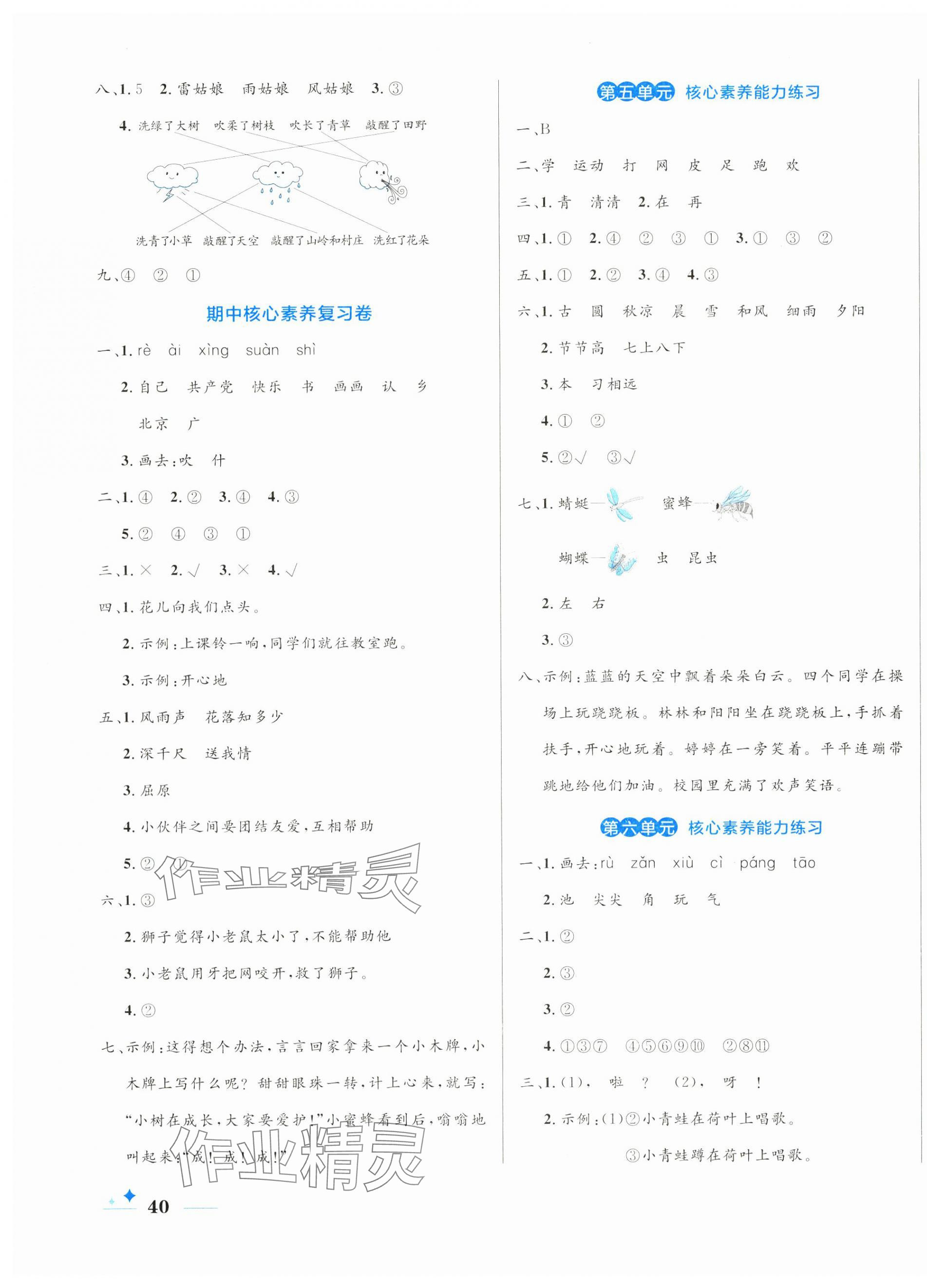 2025年黃岡名卷一年級(jí)語(yǔ)文下冊(cè)人教版 第3頁(yè)