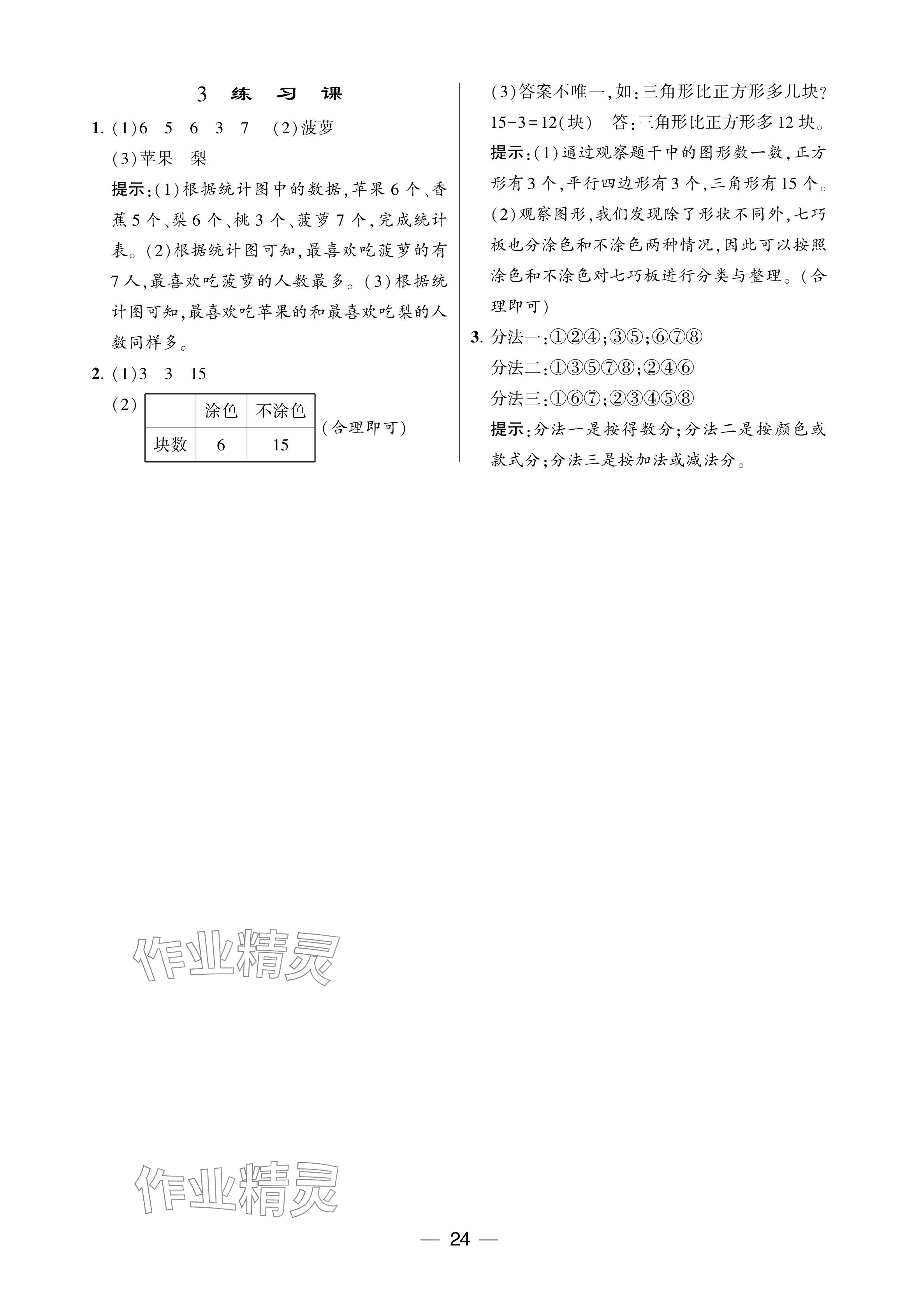 2024年經(jīng)綸學典提高班一年級數(shù)學下冊人教版 第24頁