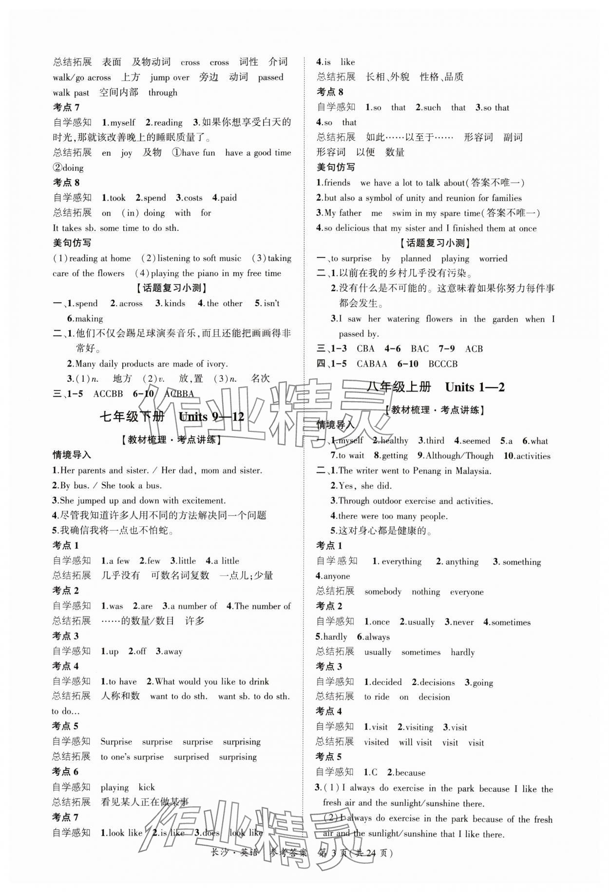 2025年星城中考英語(yǔ)長(zhǎng)沙專(zhuān)版 第3頁(yè)