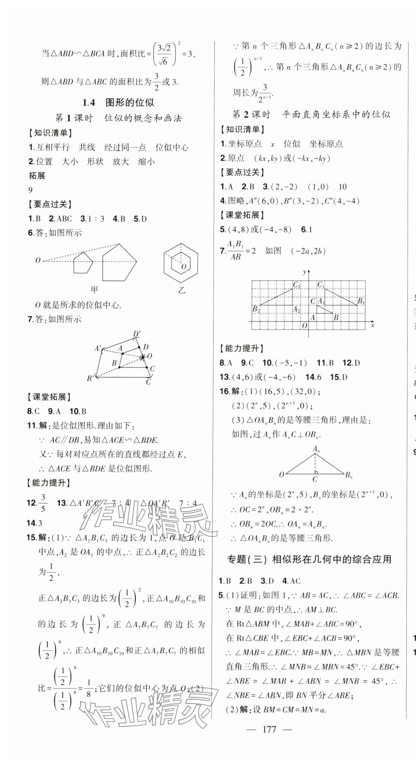 2024年初中新課標(biāo)名師學(xué)案智慧大課堂九年級數(shù)學(xué)上冊青島版 第5頁