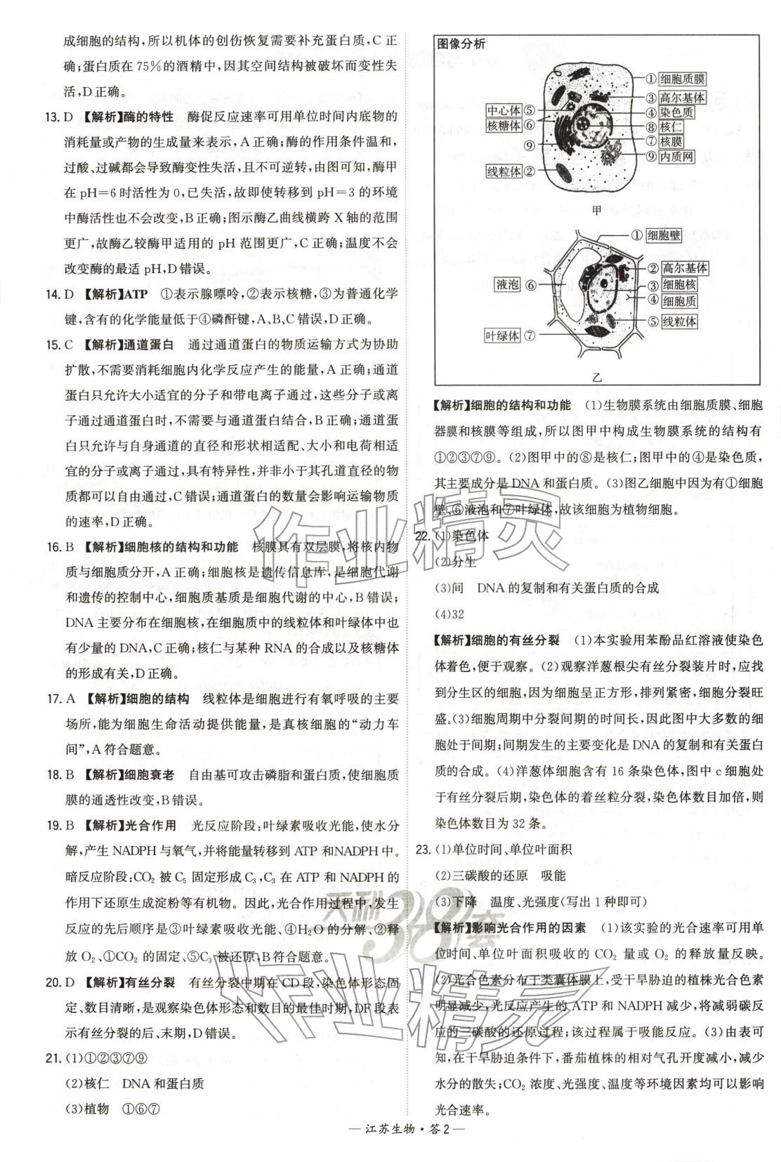 2026年天利38套学业水平考试高中生物全一册人教版江苏专版 第2页
