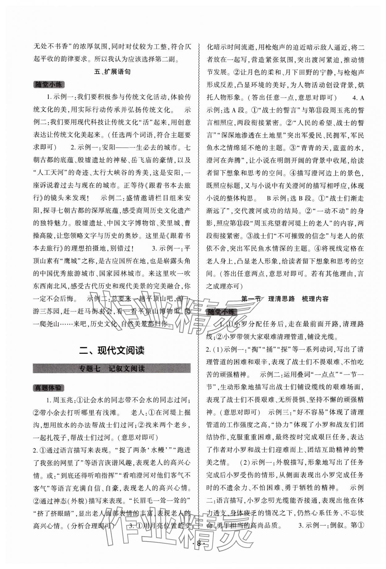 2025年中考復(fù)習(xí)精講與測(cè)試語(yǔ)文 第8頁(yè)