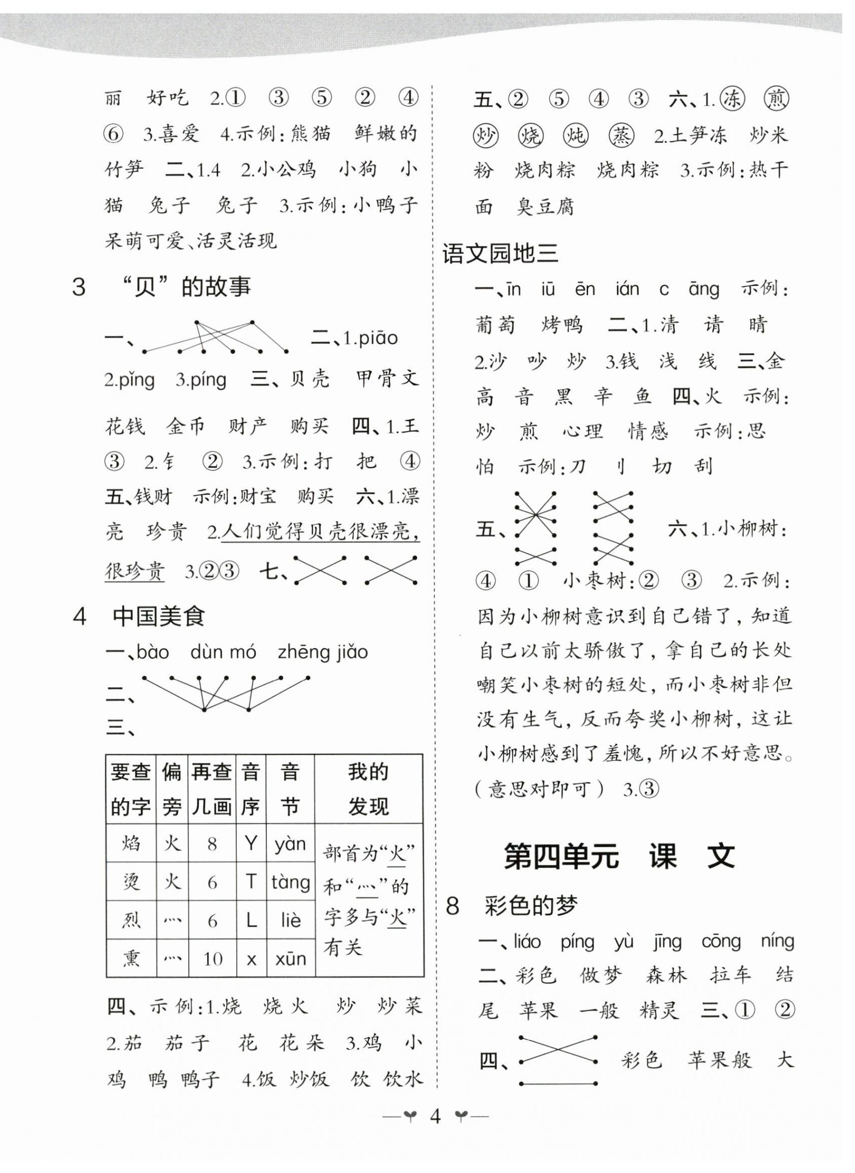 2024年課堂小作業(yè)二年級語文下冊人教版 第4頁