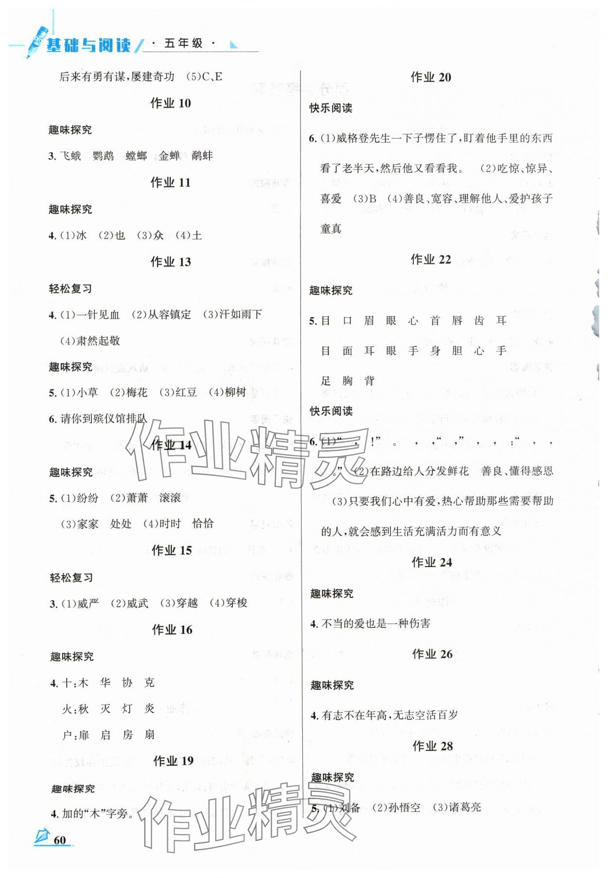 2024年智趣夏令营五年级基础与阅读通用版 第2页