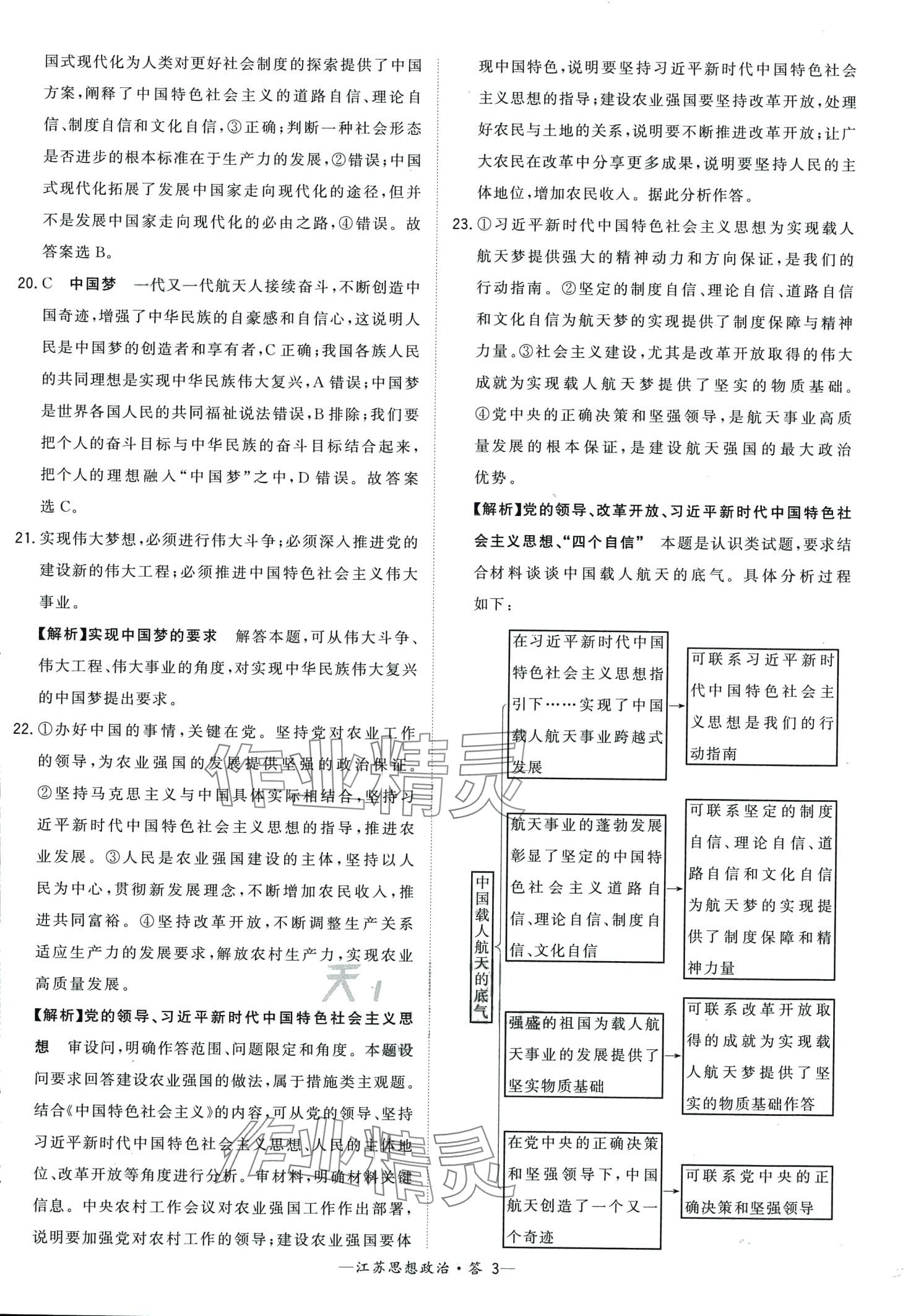 2024年天利38套學(xué)業(yè)水平考試高中道德與法治江蘇專版 第3頁(yè)