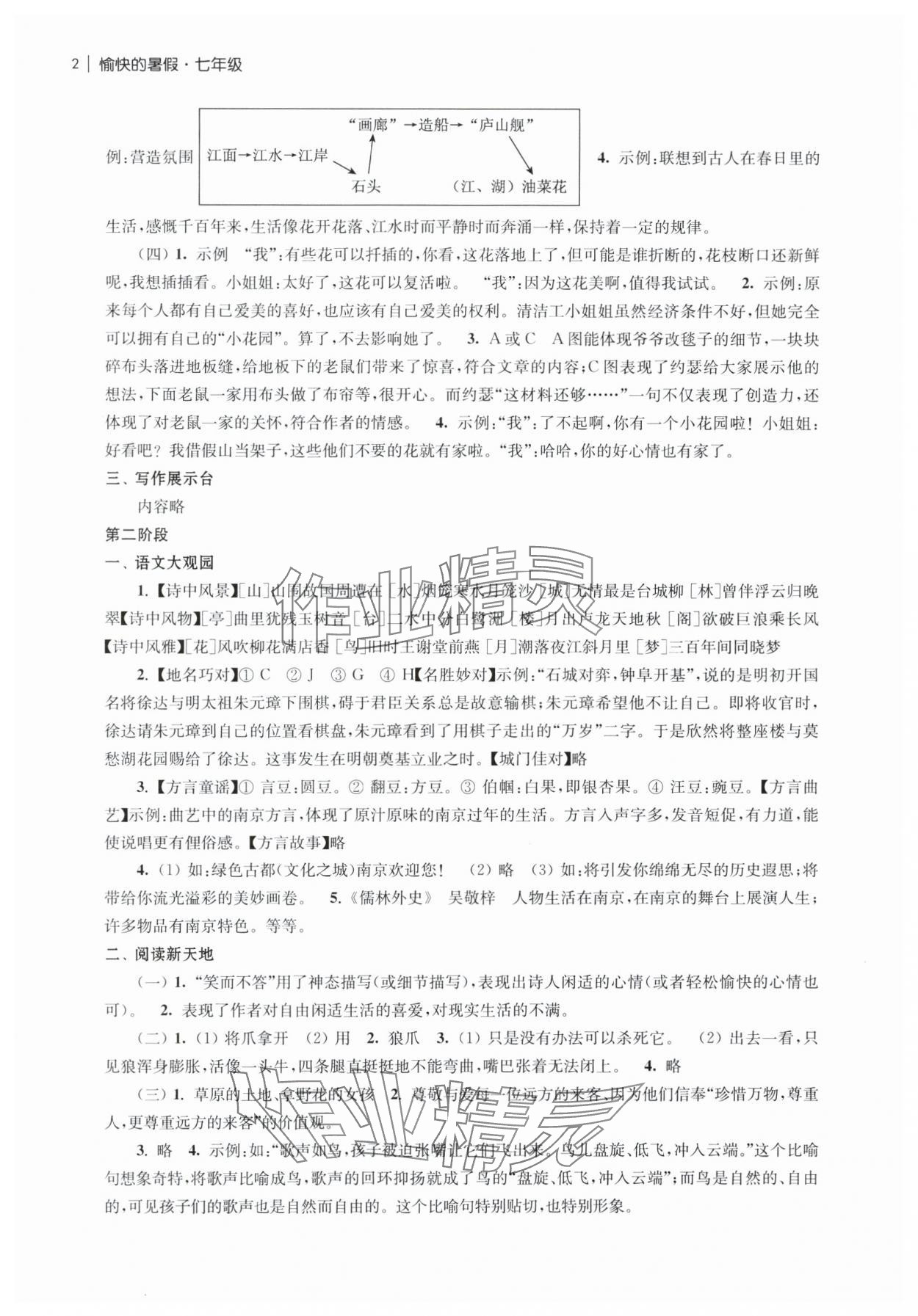 2025年愉快的暑假南京出版社七年级 第2页