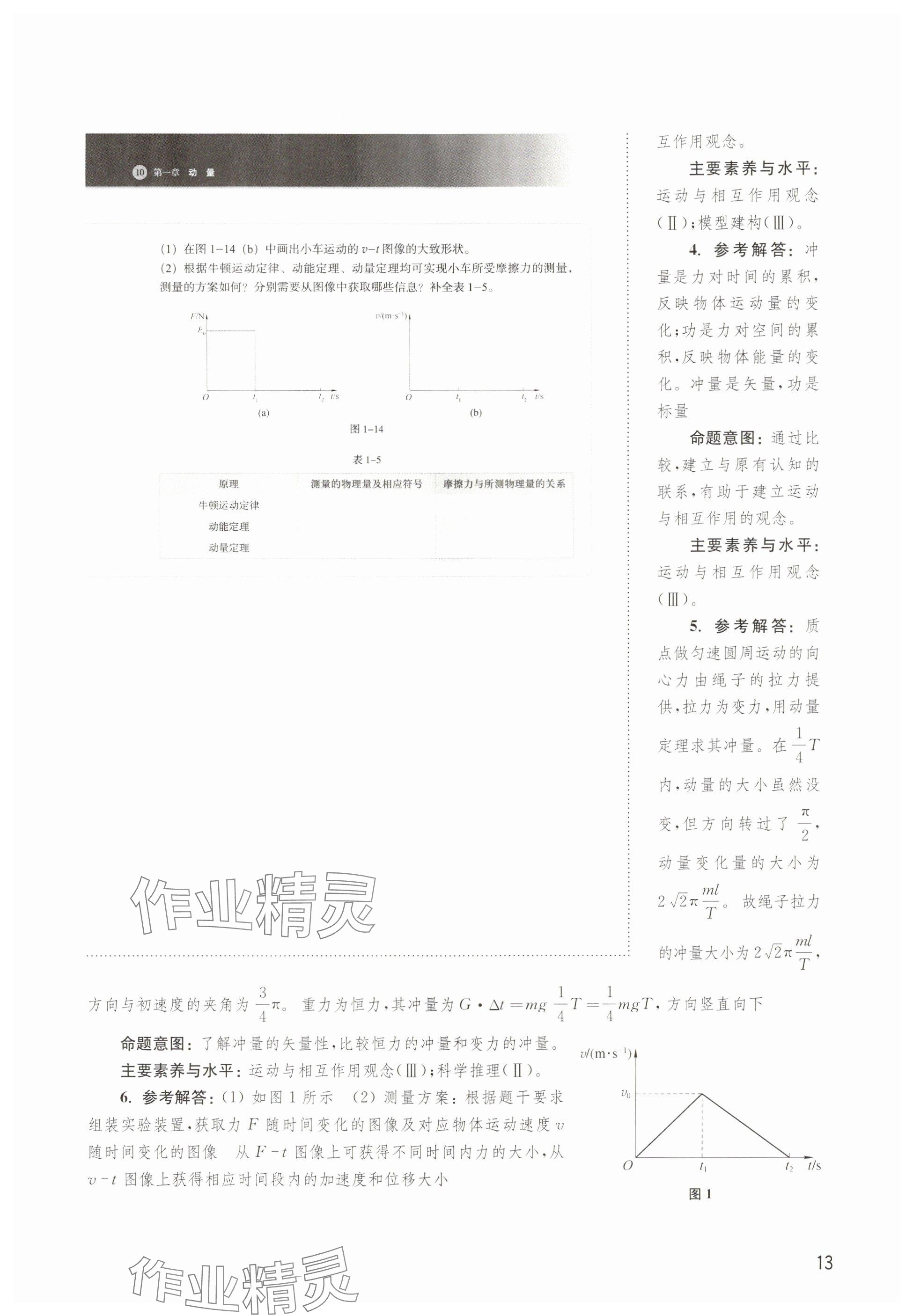 2024年教材課本高中物理選擇性必修第一冊滬教版 參考答案第11頁