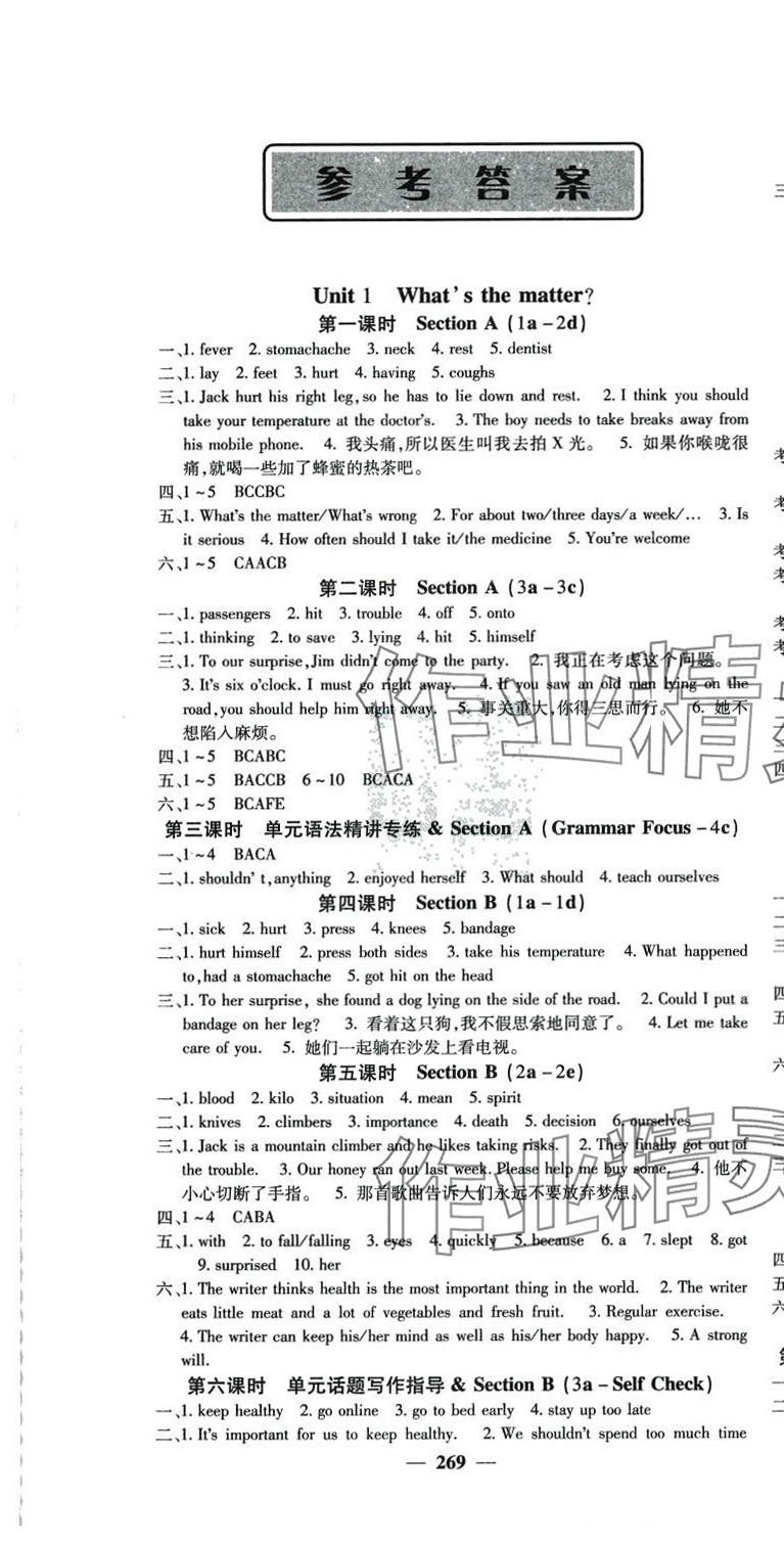 2024年名校課堂內(nèi)外八年級英語下冊人教版湖南專版 第1頁