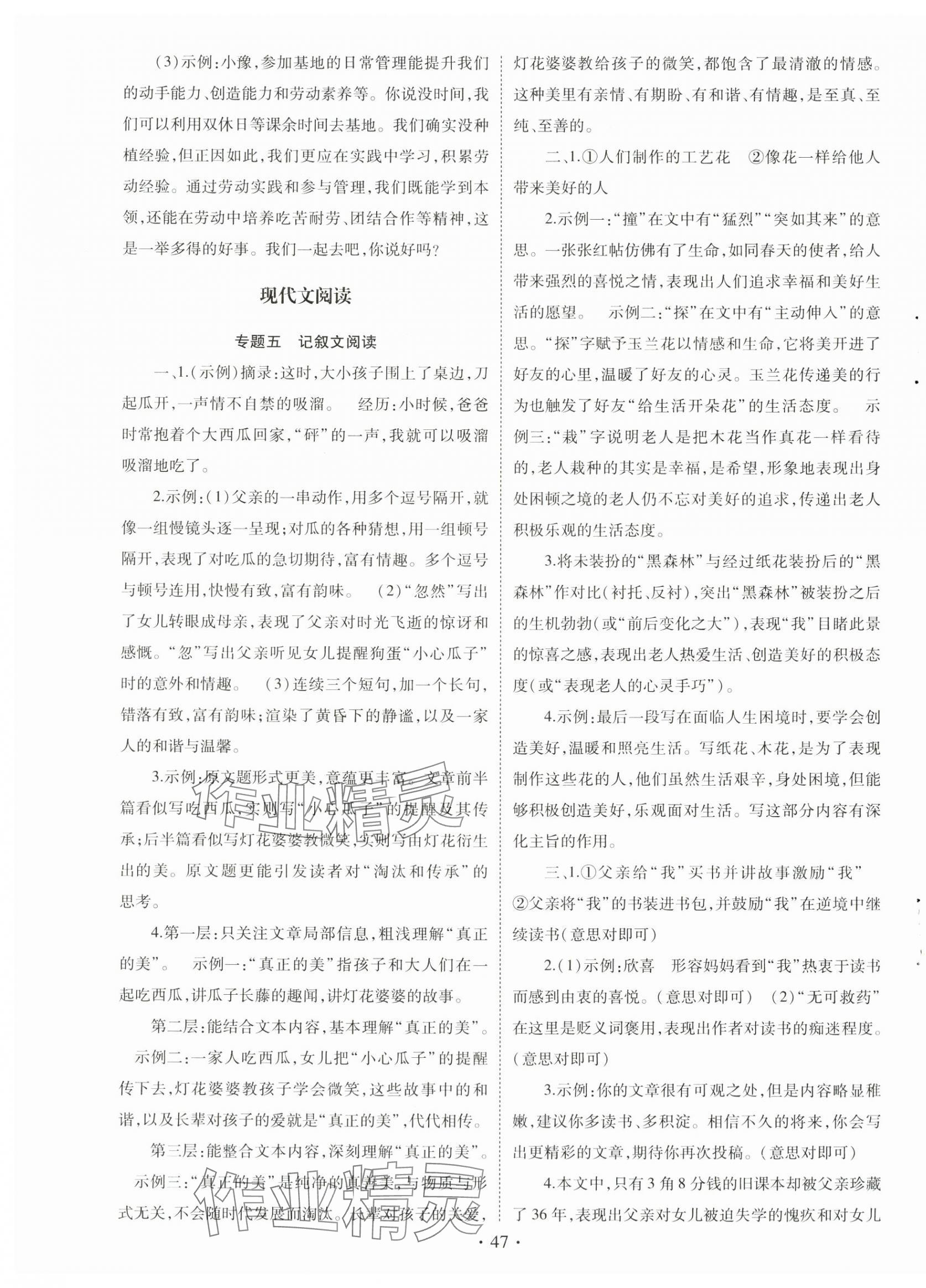 2024年初中學業(yè)水平考試復習指導語文河南專版 第7頁