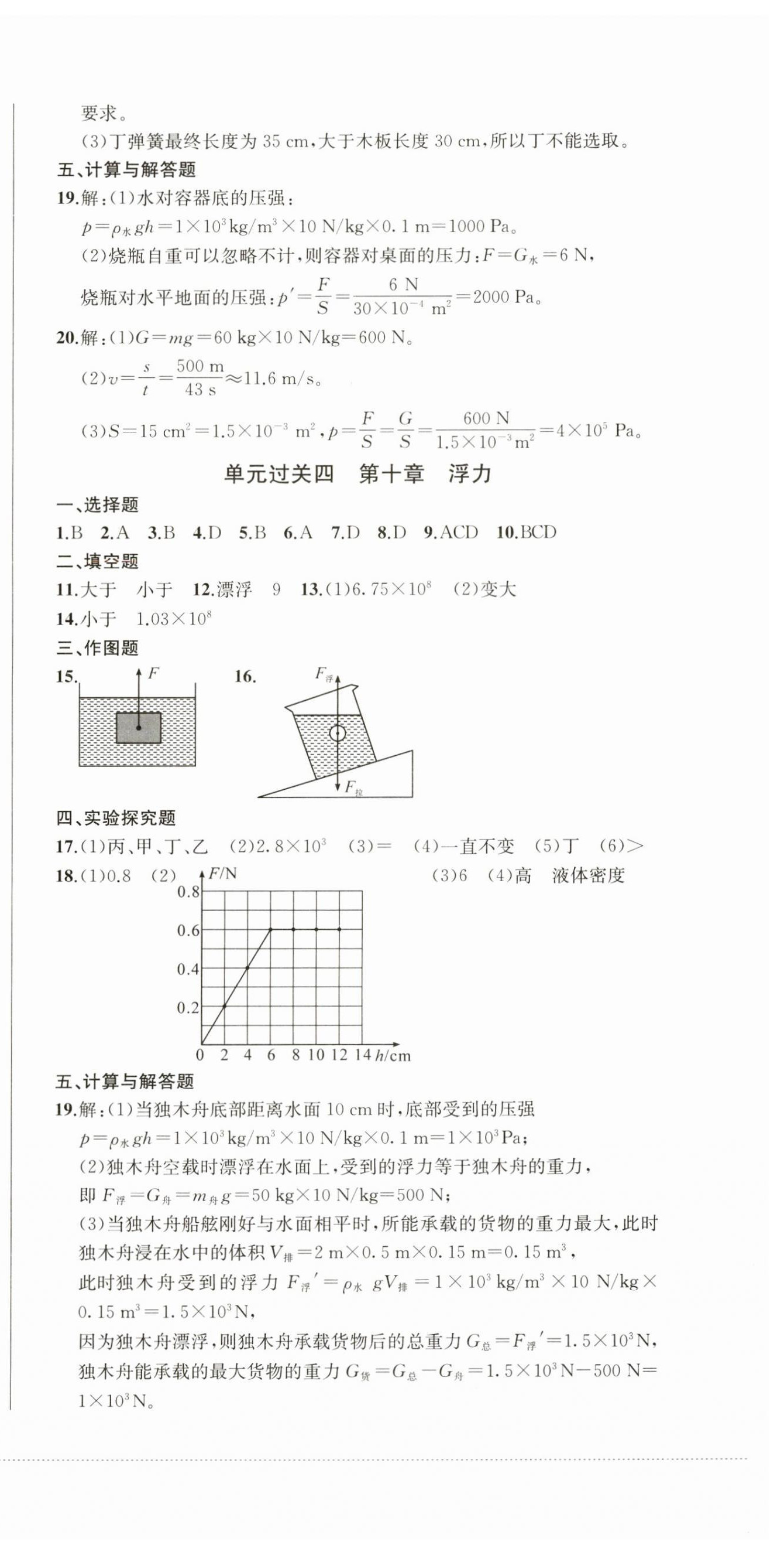 2024年精練過關(guān)四川教育出版社八年級物理下冊人教版 第3頁