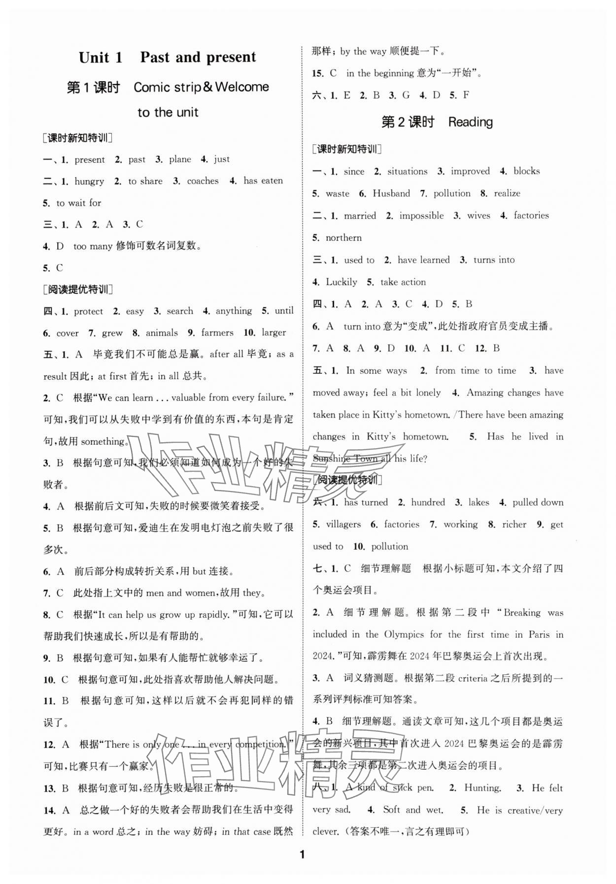 2025年拔尖特训八年级英语下册译林版 第1页