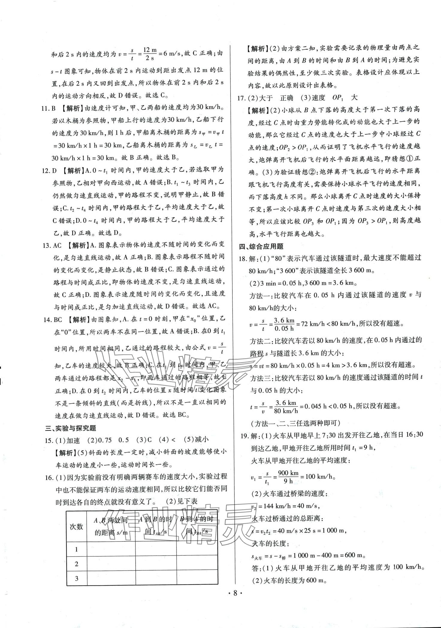 2024年中考一二輪復(fù)習(xí)試卷物理中考 第8頁