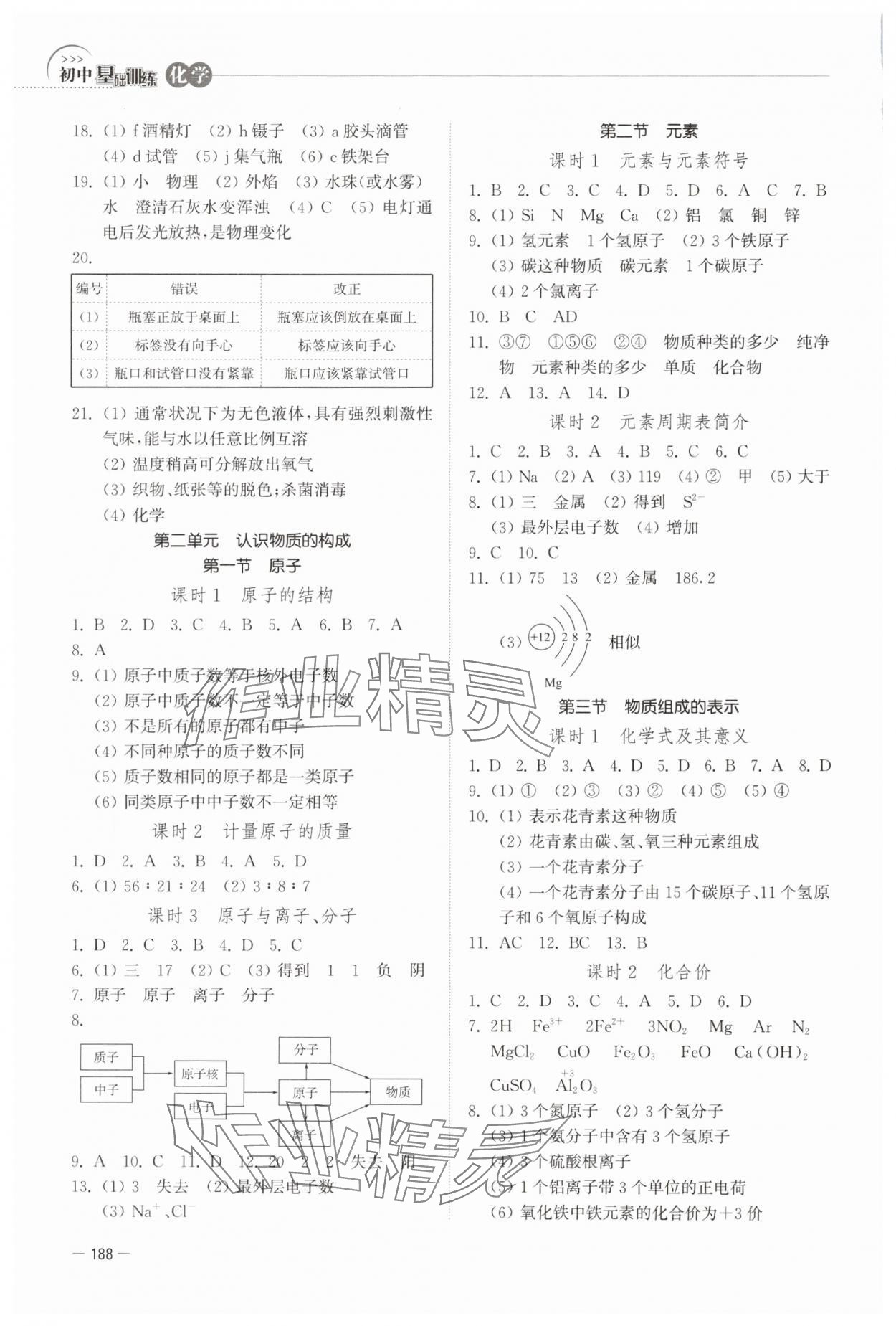 2024年初中基础训练山东教育出版社九年级化学上册鲁教版 第2页