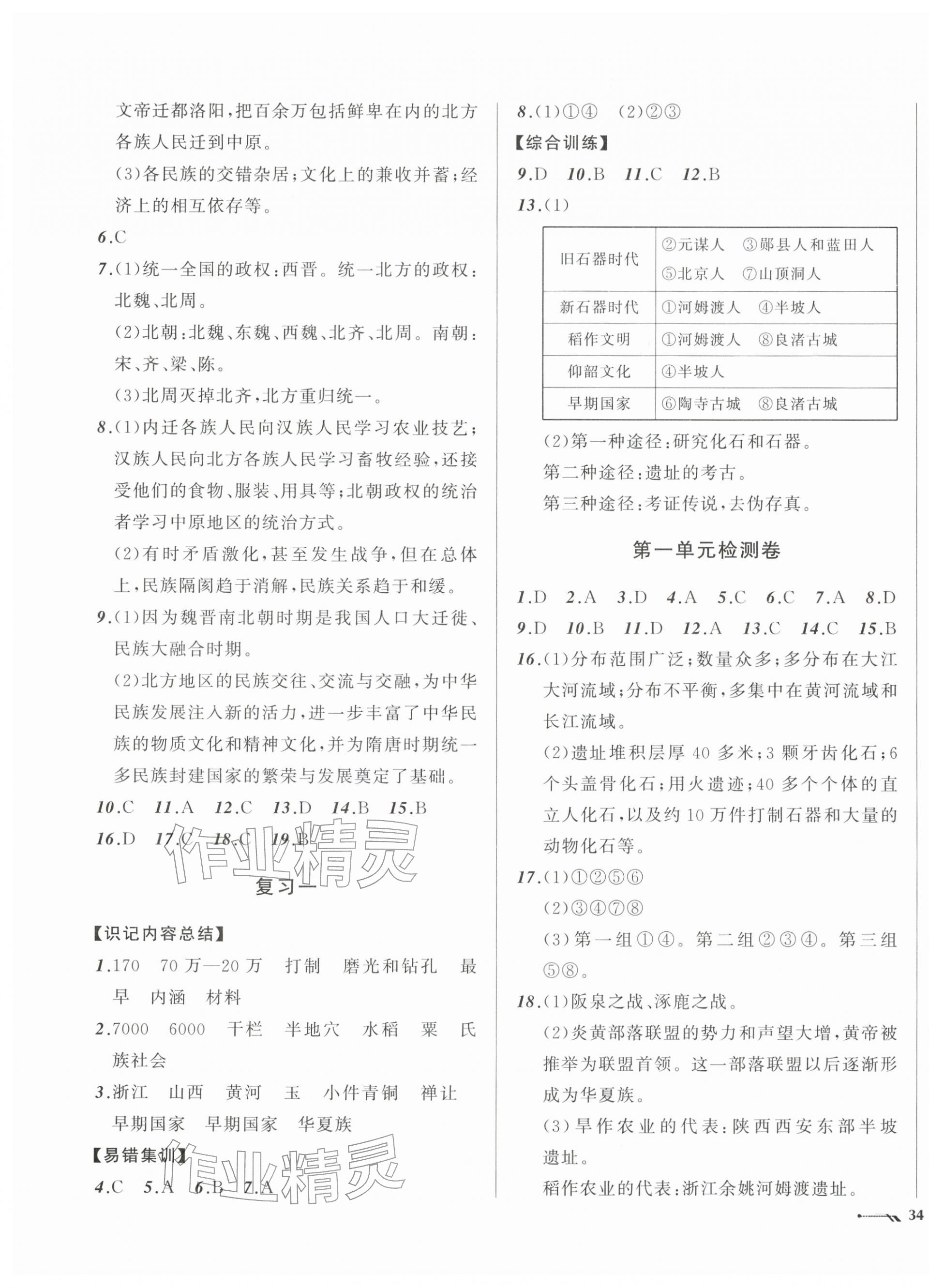 2025年新課程評價手冊七年級歷史上冊人教版&nbsp;第3頁