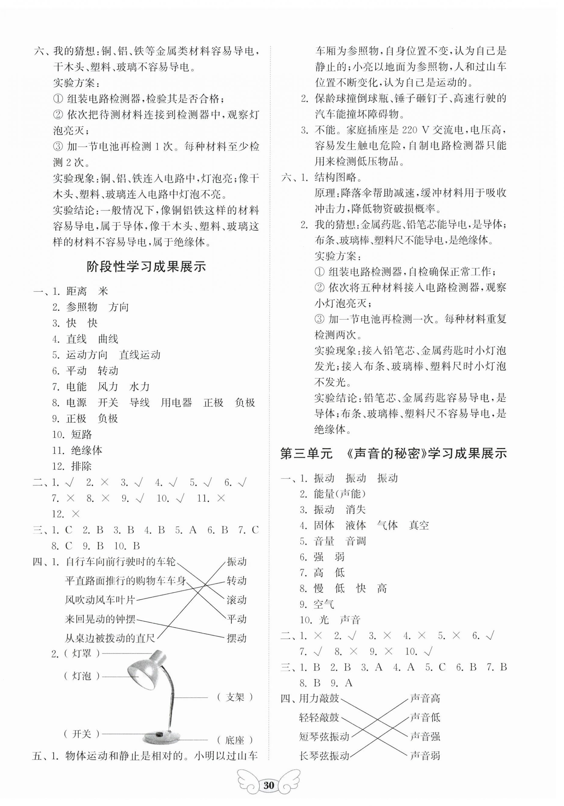 2026年小学能力素养评价与作业设计四年级科学上册教科版&nbsp;第2页