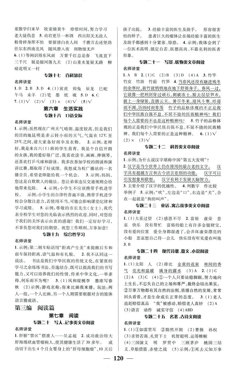 2024年名校綠卡小學(xué)畢業(yè)總復(fù)習(xí)語(yǔ)文 第2頁(yè)