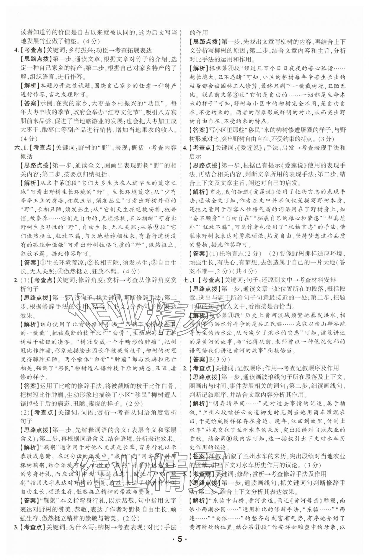 2025年領(lǐng)揚閱讀現(xiàn)代文技能訓(xùn)練七年級語文 第4頁