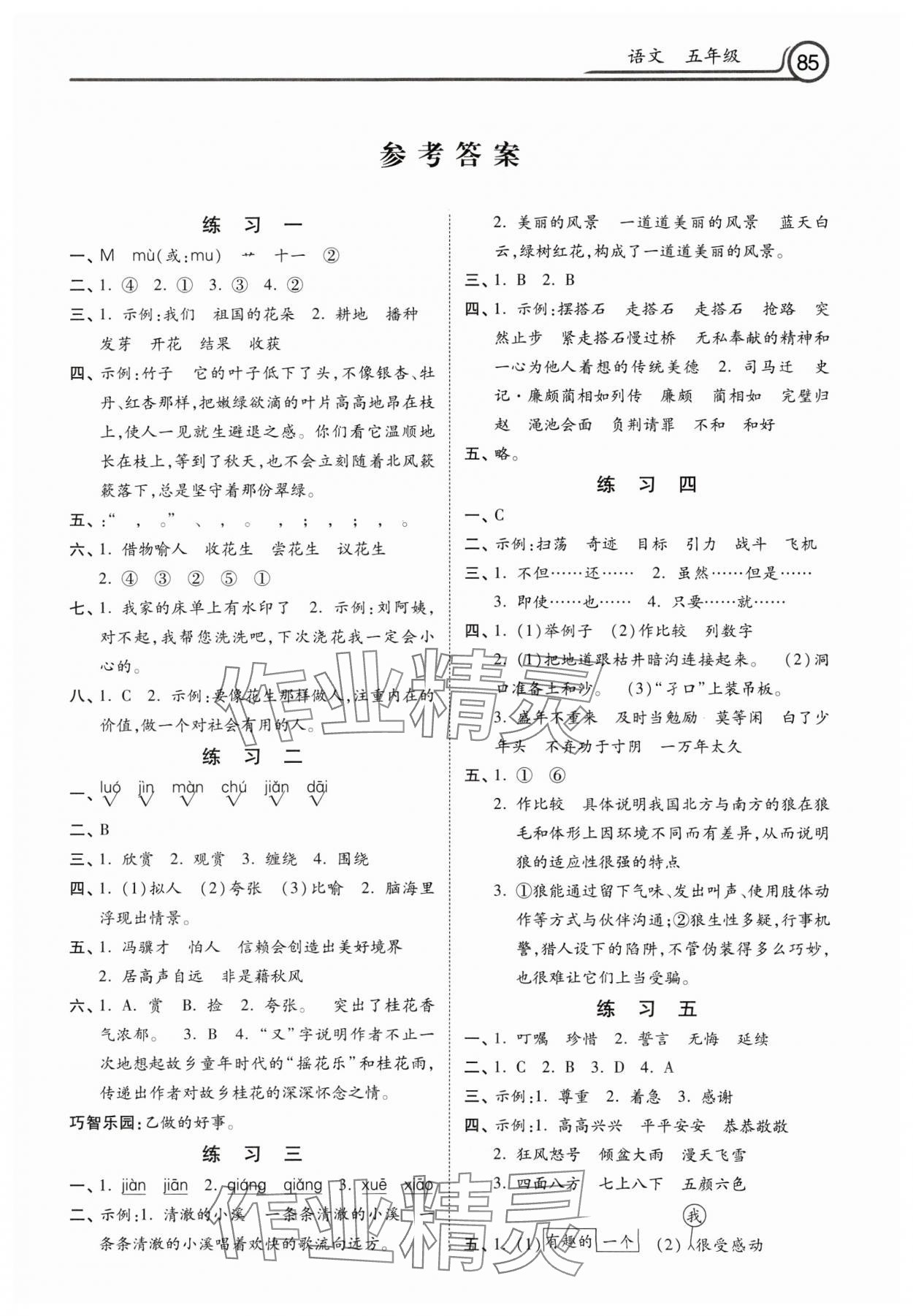 2025年寒假作業(yè)河北美術(shù)出版社五年級(jí)語(yǔ)文 第1頁(yè)