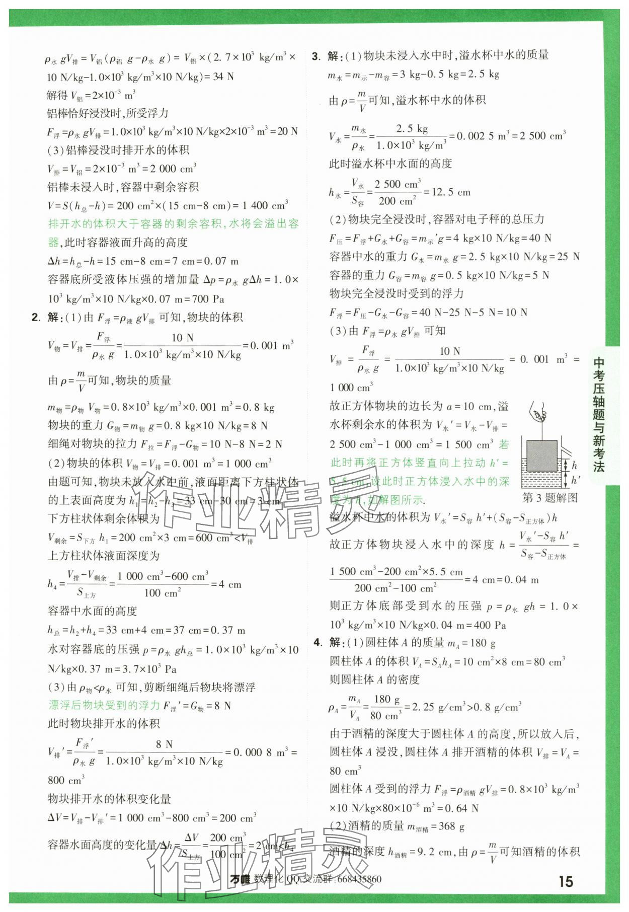 2024年萬唯中考壓軸題物理 第15頁