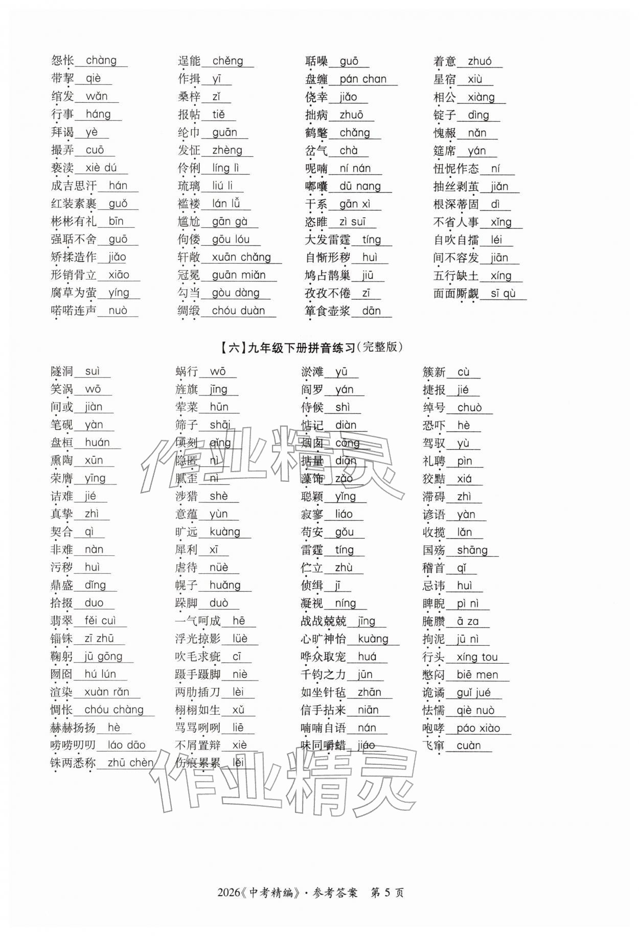 2026年中考精編語文廣東經(jīng)濟(jì)出版社&nbsp;第5頁