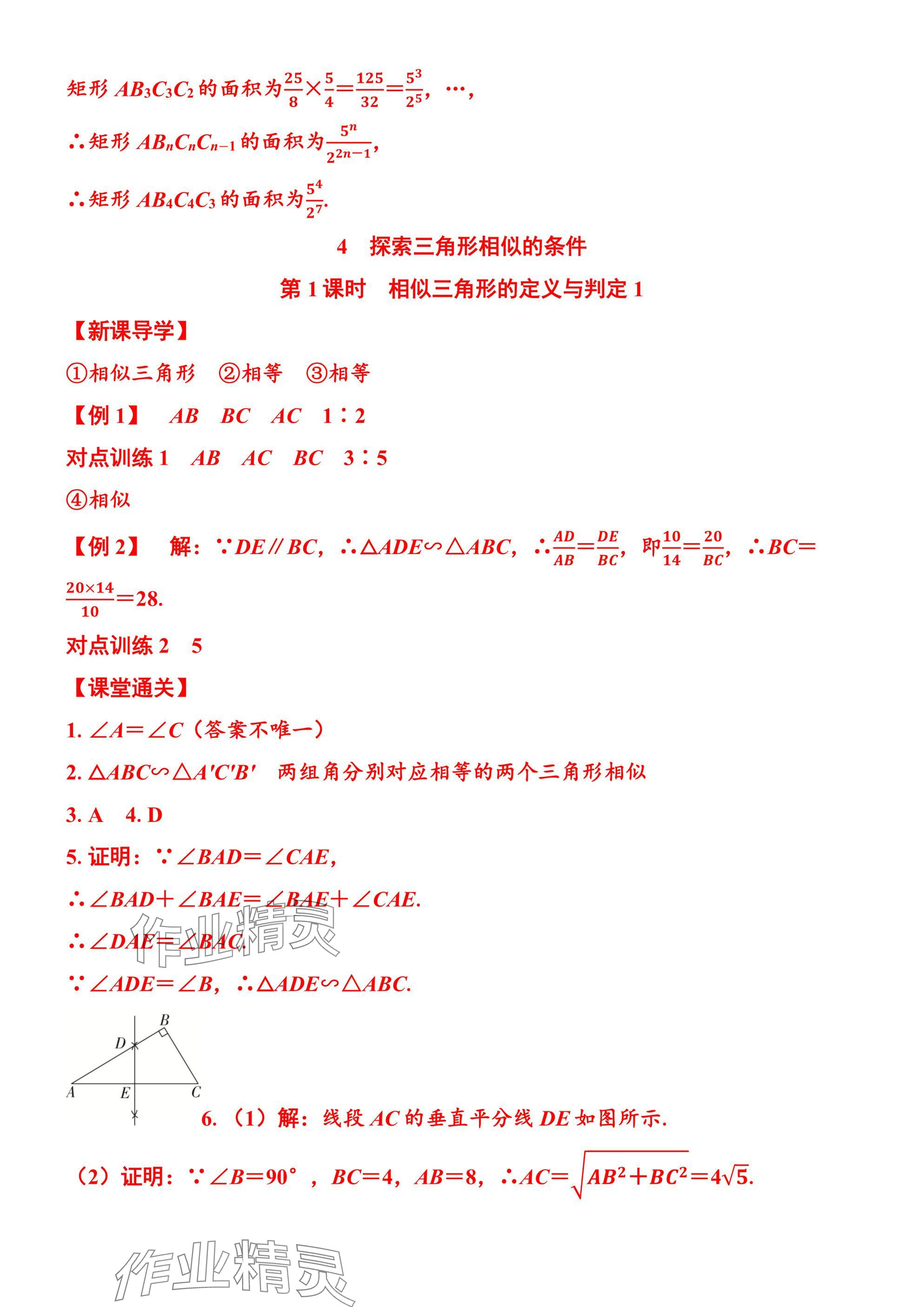 2025年廣東名師講練通九年級數學全一冊北師大版深圳專版 參考答案第52頁