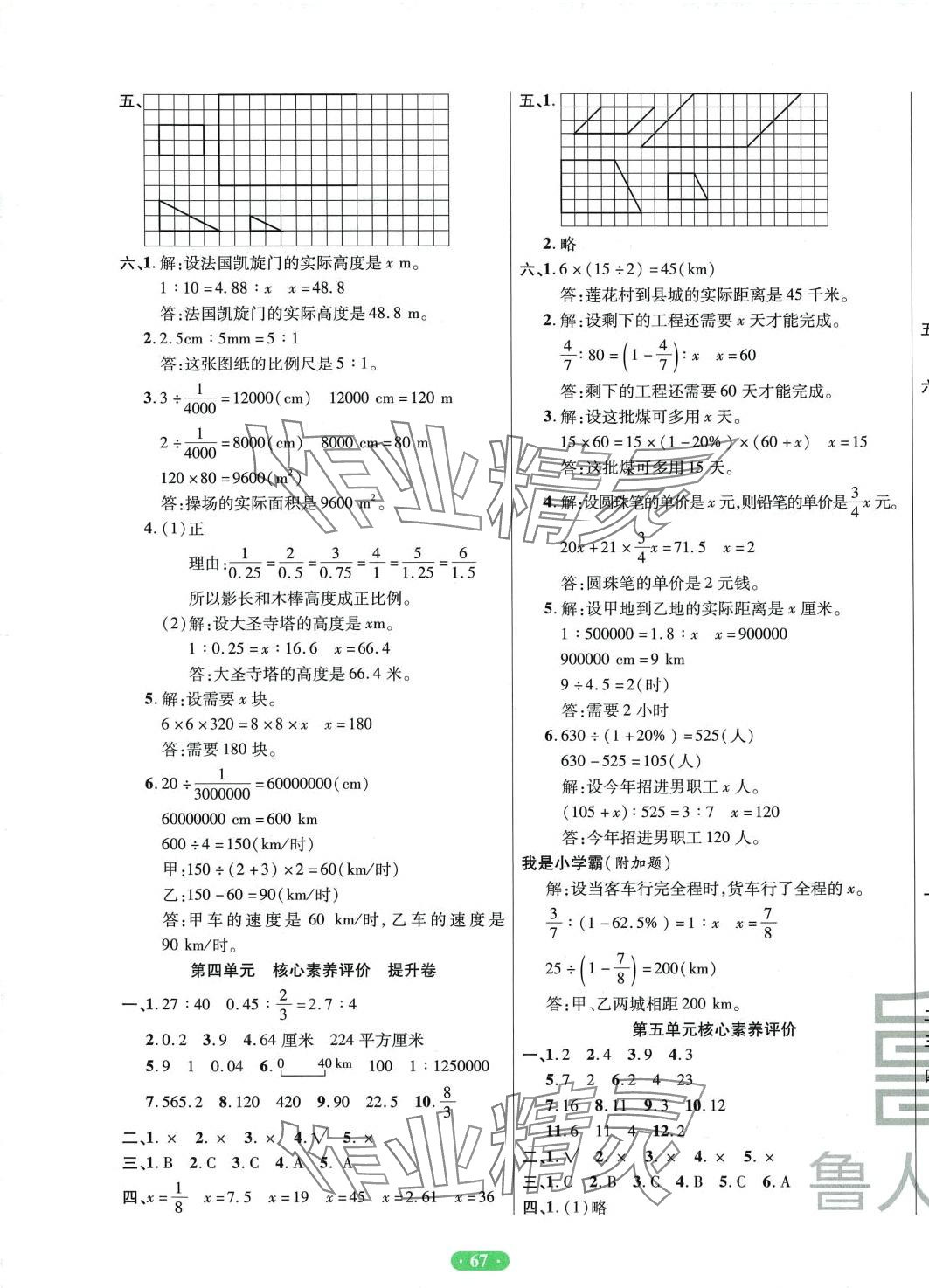 2024年一卷通小學(xué)核心素養(yǎng)評價六年級數(shù)學(xué)下冊人教版 第3頁