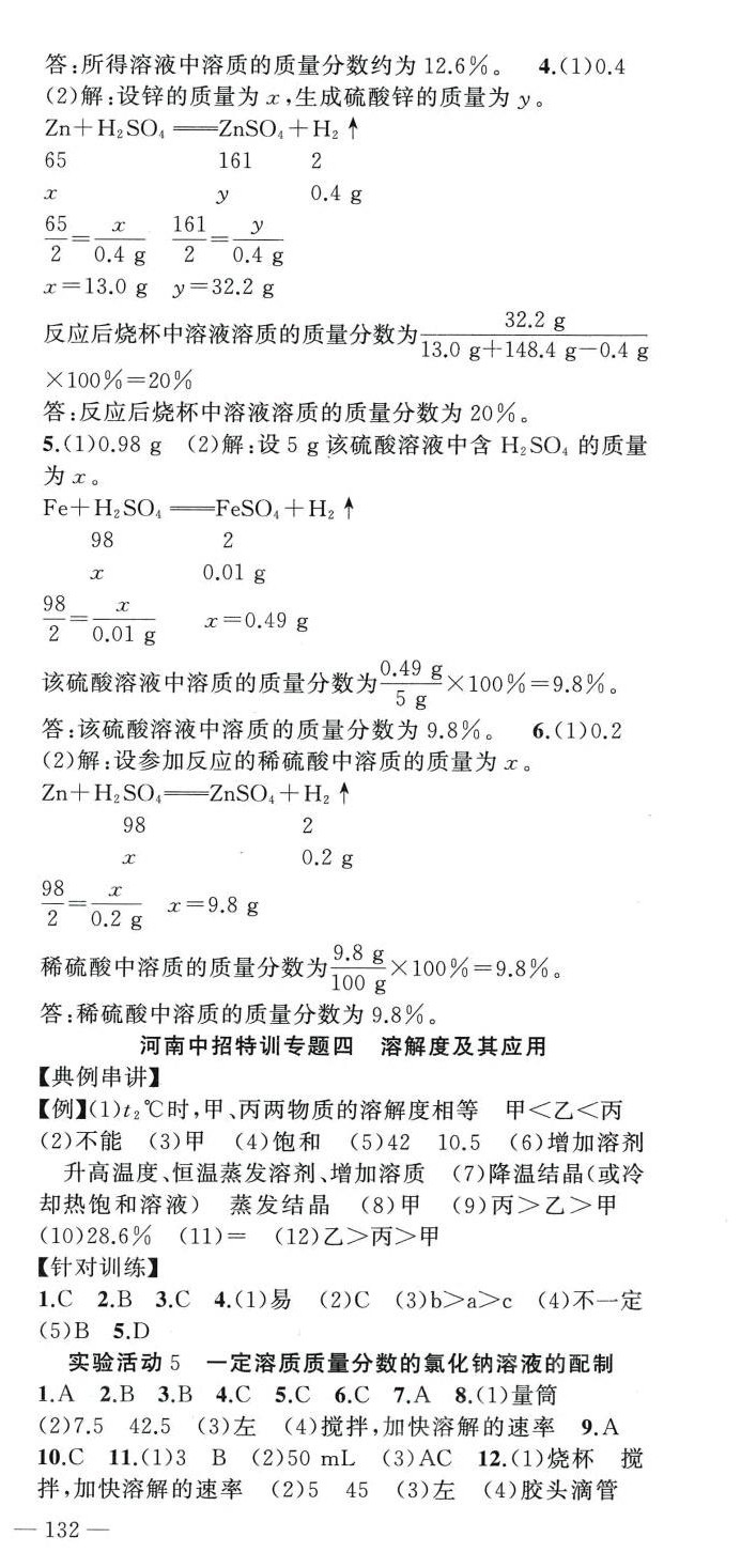 2024年原創(chuàng)新課堂九年級化學下冊人教版少年季河南專版 第6頁