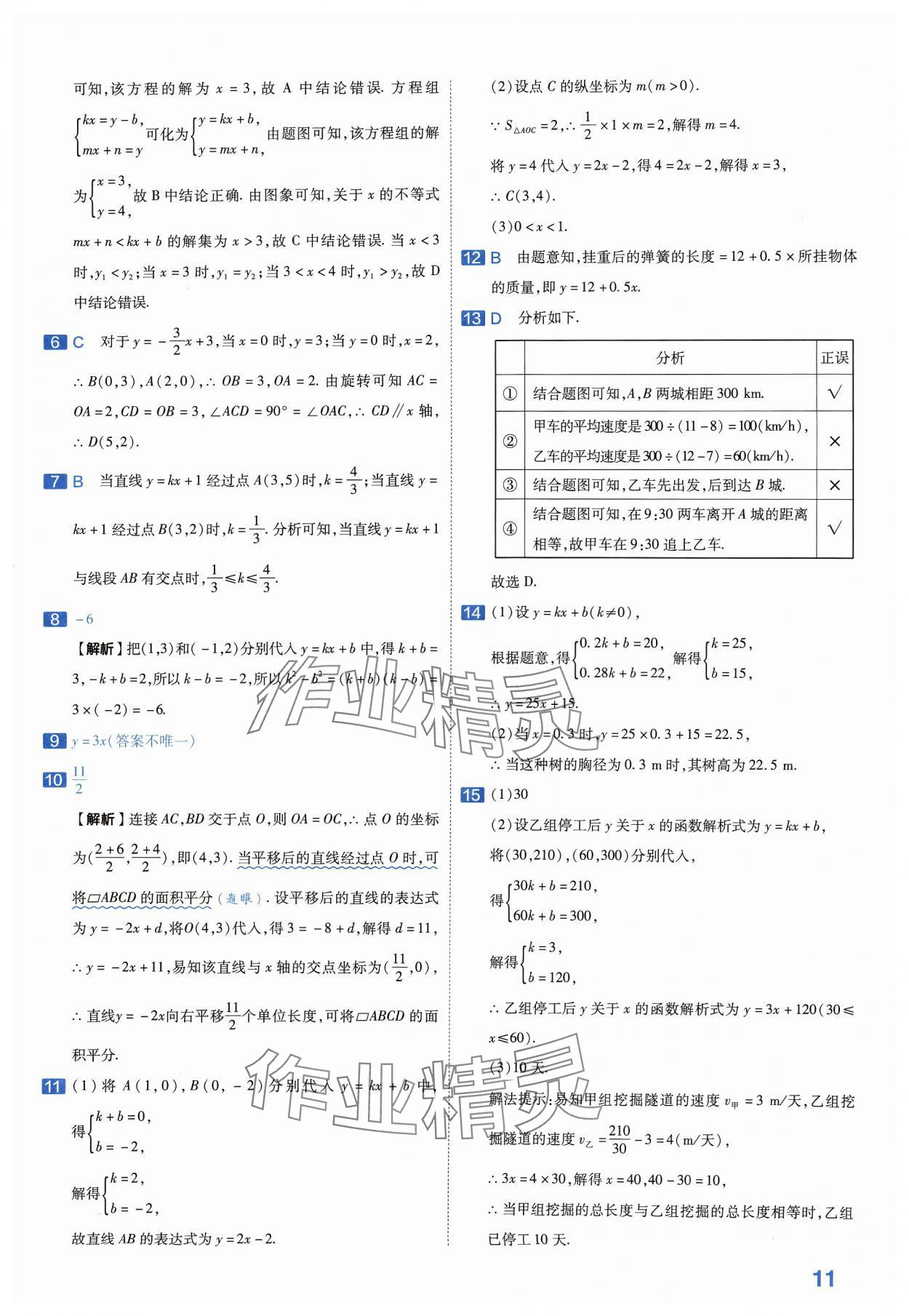 2024年金考卷中考45套匯編數(shù)學河南專版紫色封面 參考答案第11頁