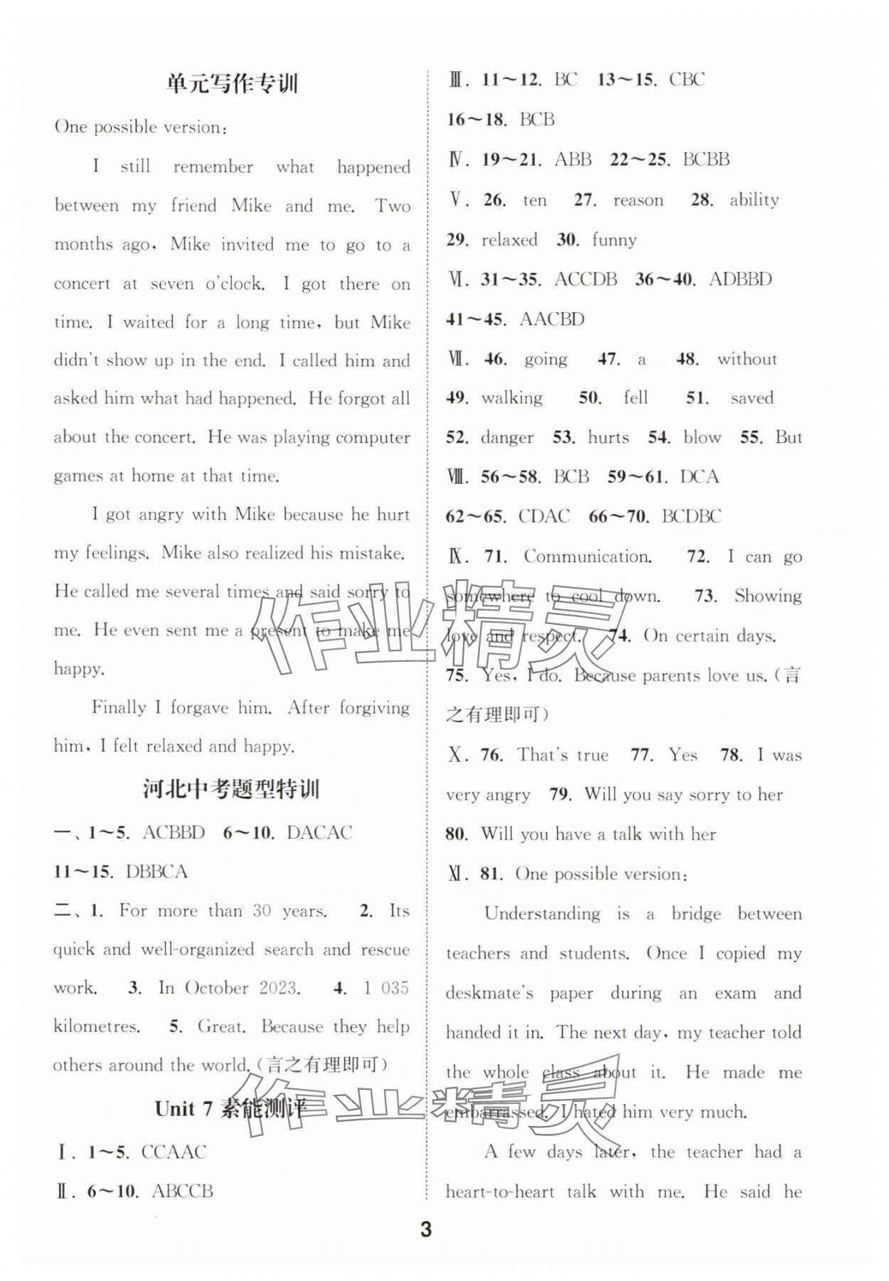 2025年通成学典课时作业本九年级英语下册冀教版河北专版 第3页