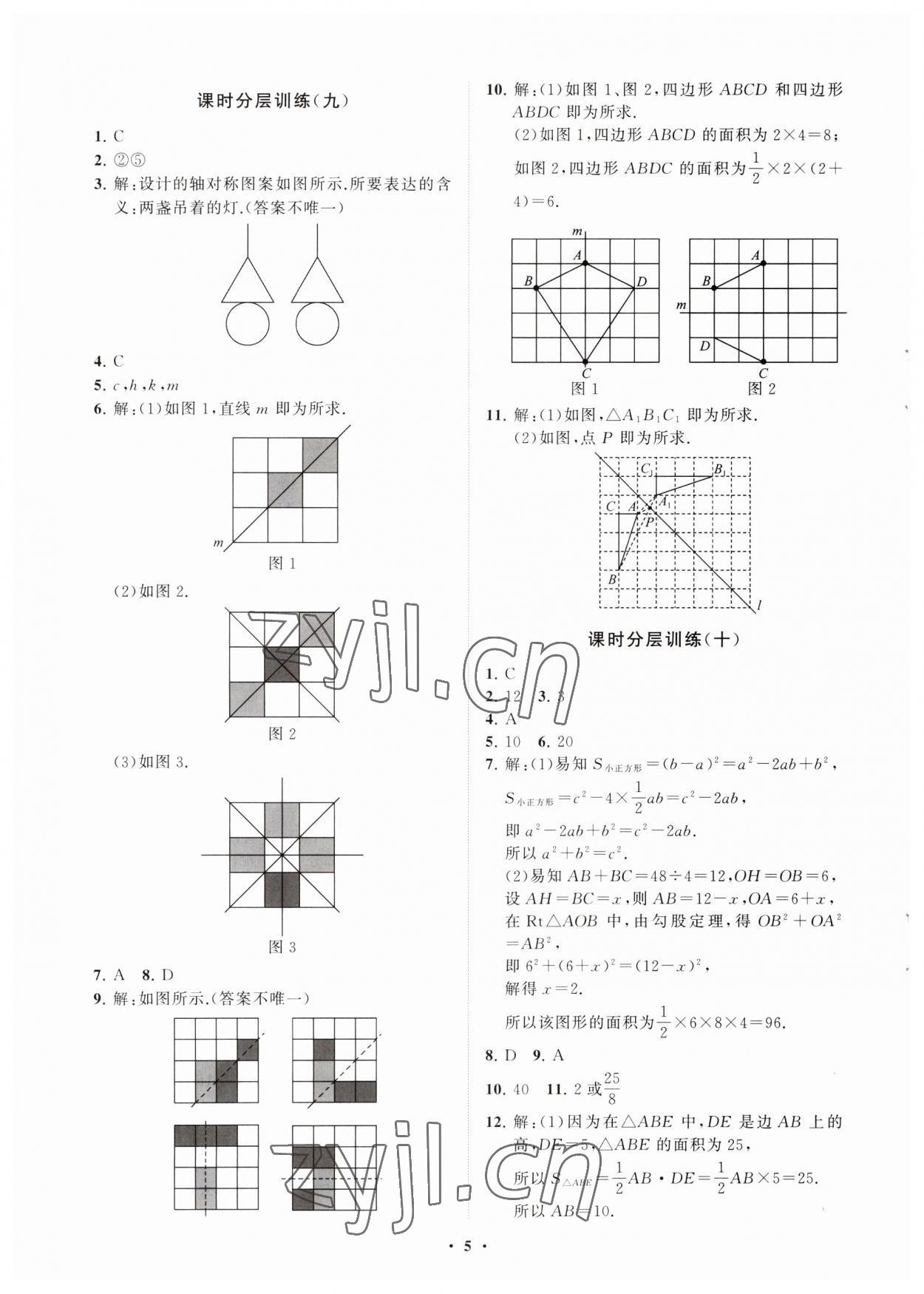 2023年同步練習冊分層卷七年級數(shù)學上冊魯教版54制 參考答案第5頁