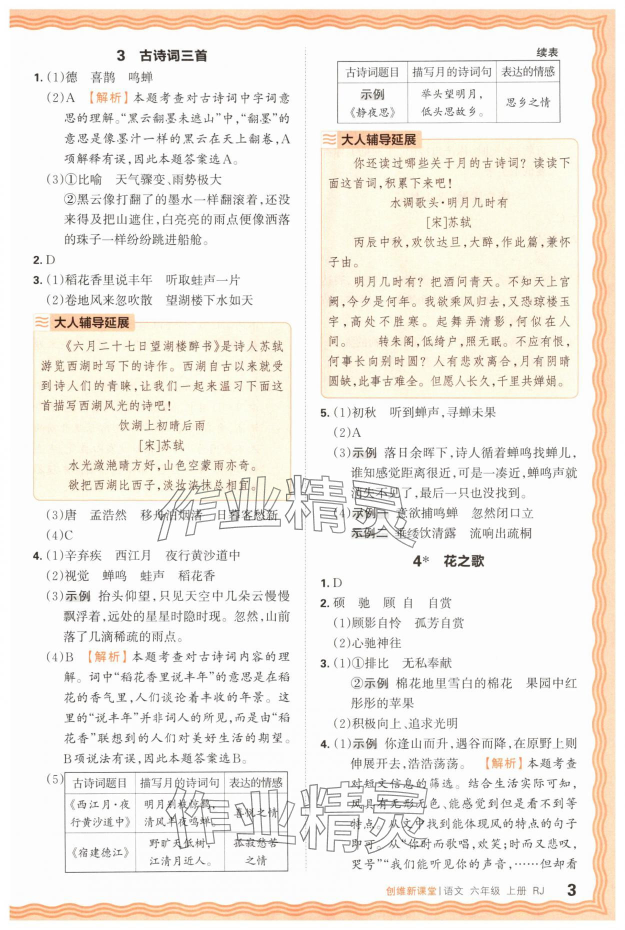 2025年創(chuàng)維新課堂六年級(jí)語(yǔ)文上冊(cè)人教版 第3頁(yè)