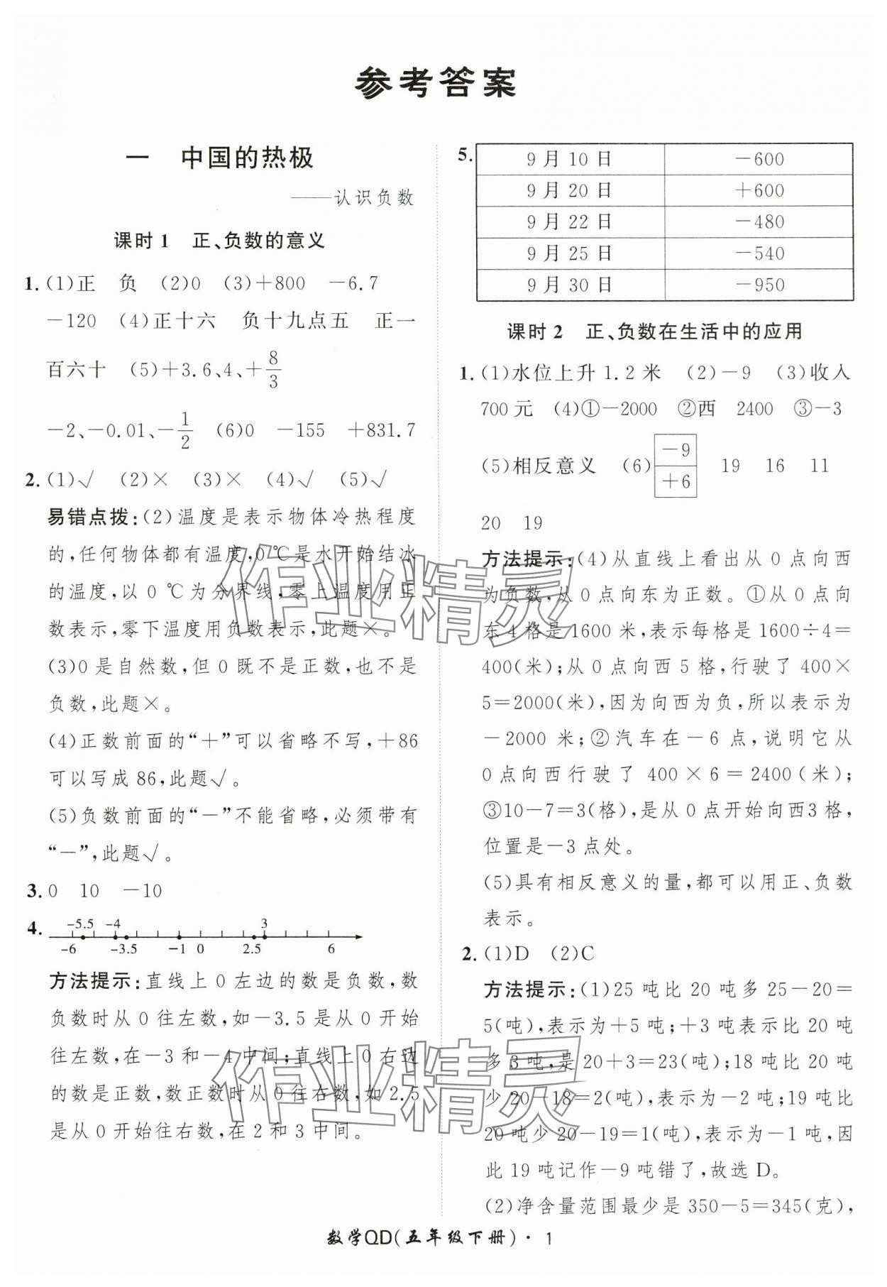 2025年黃岡360定制課時五年級數(shù)學(xué)下冊青島版 第1頁