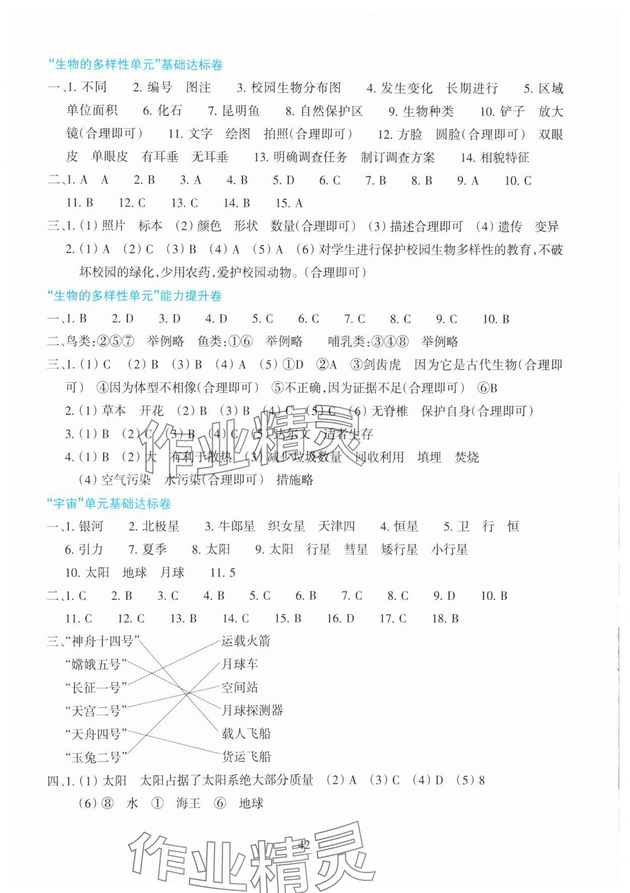 2025年学能评价六年级科学下册教科版 第2页