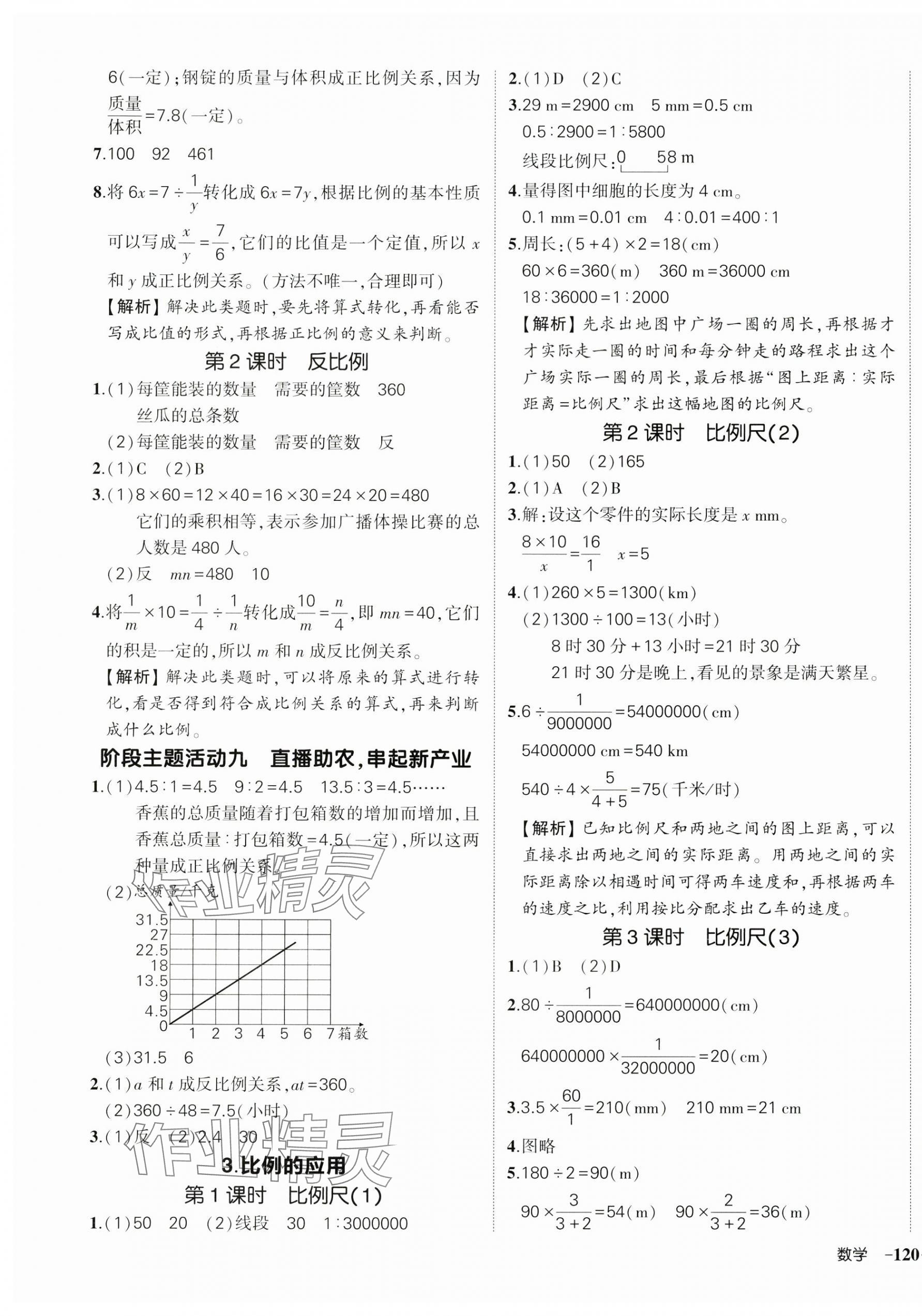 2025年?duì)钤刹怕穭?chuàng)優(yōu)作業(yè)100分六年級數(shù)學(xué)下冊人教版浙江專版 參考答案第7頁