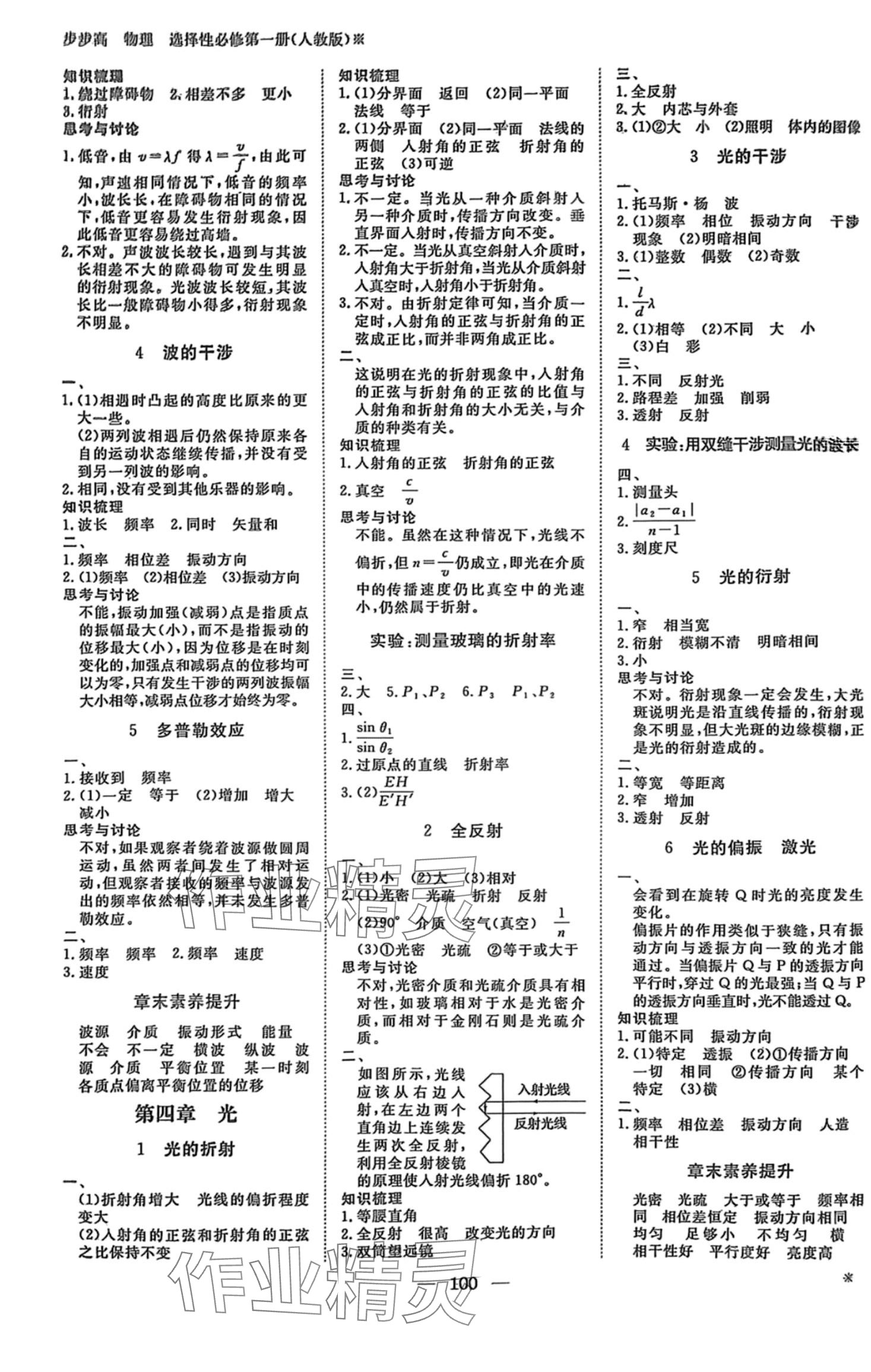 2024年步步高學(xué)習(xí)筆記高中物理選擇性必修第一冊(cè)人教版 第4頁(yè)