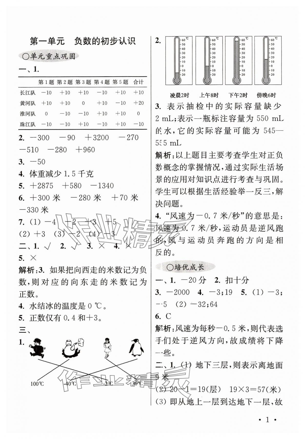 2023年領(lǐng)先一步培優(yōu)訓(xùn)練五年級(jí)數(shù)學(xué)上冊(cè)蘇教版 參考答案第1頁(yè)