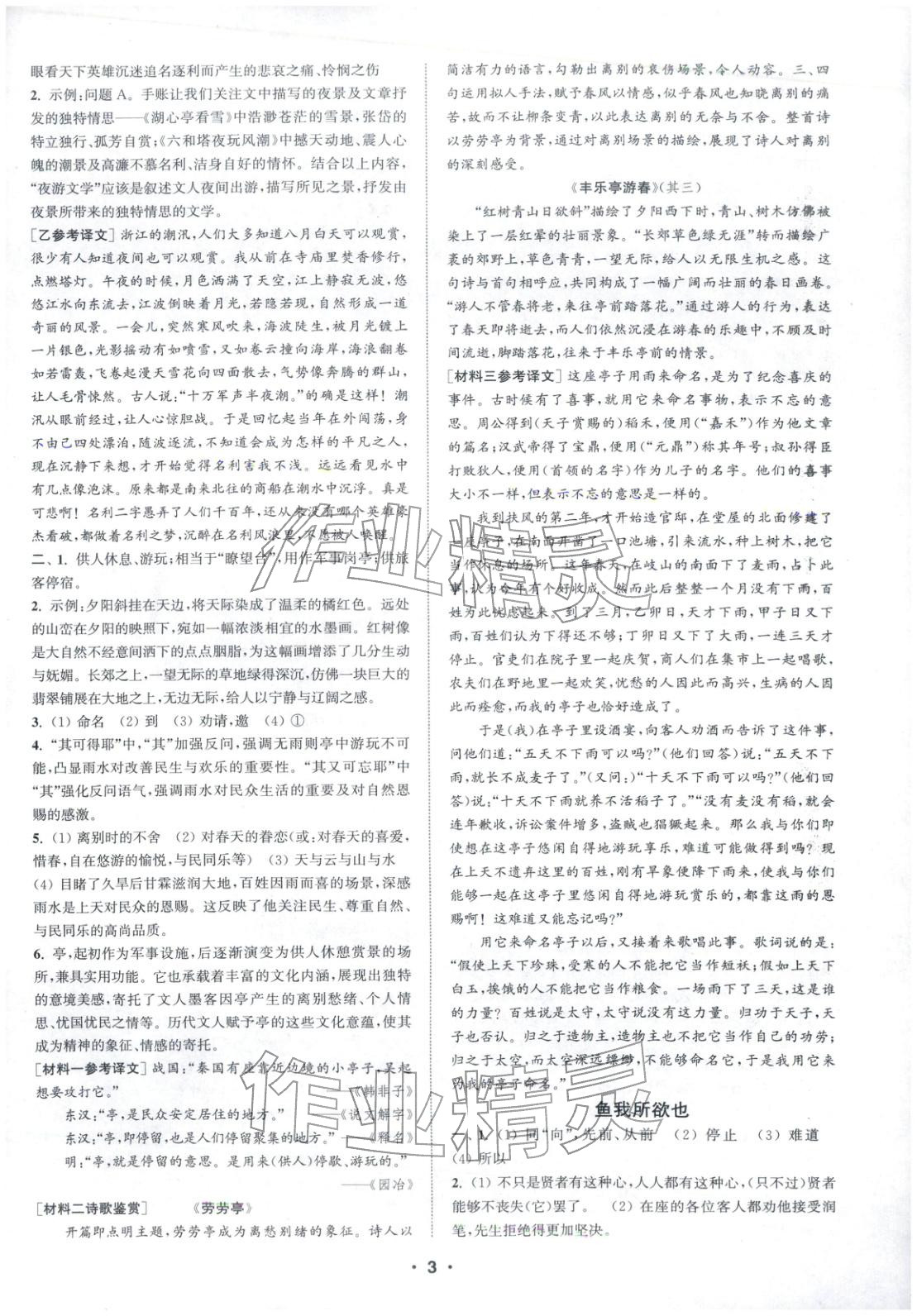 2025年通城学典组合训练九年级语文上册人教版江苏专版&nbsp;第3页