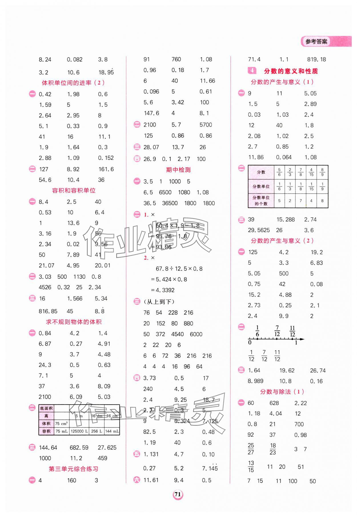 2025年計算全能五年級數(shù)學(xué)下冊人教版 第3頁