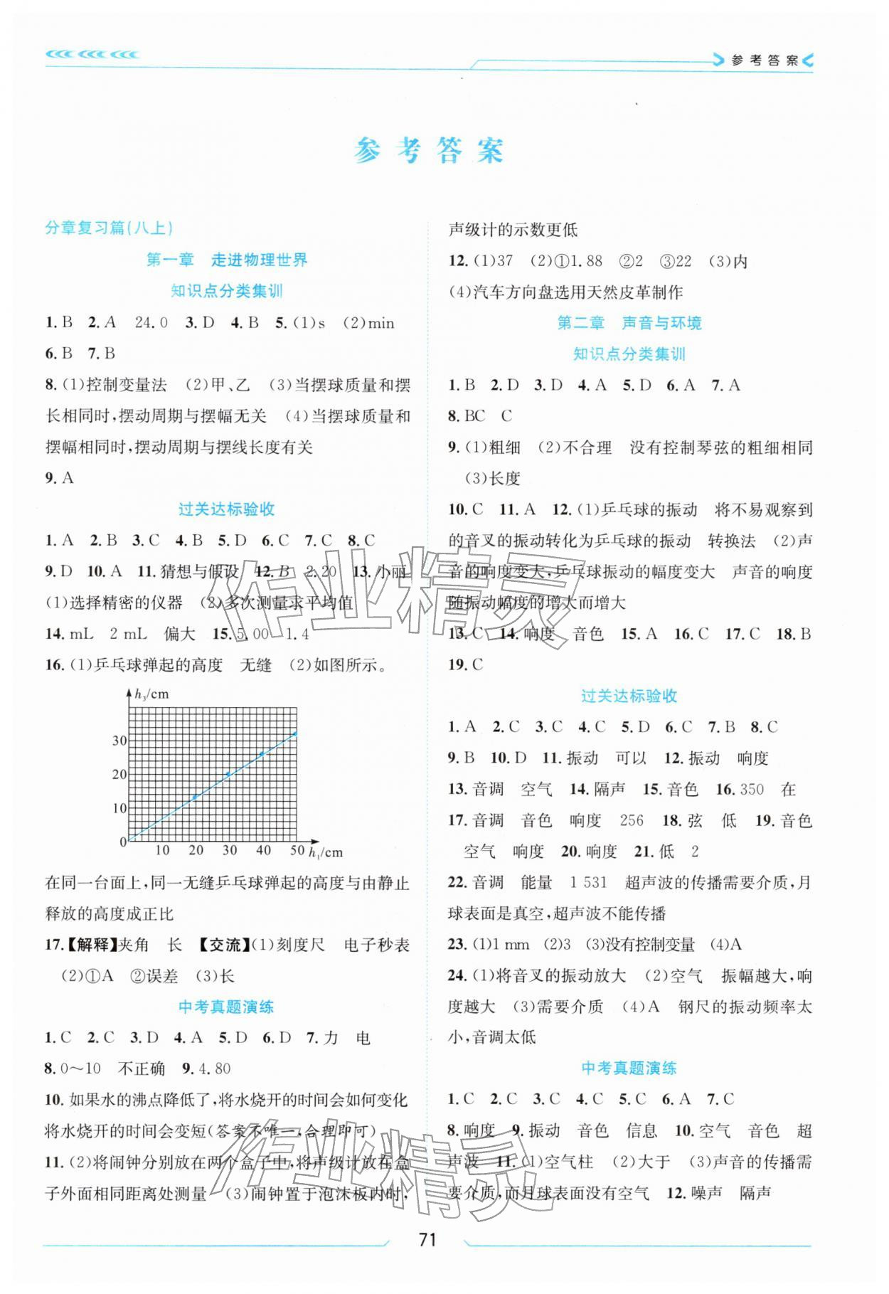 2026年假期面对面南方出版社八年级物理全一册沪粤版&nbsp;第1页