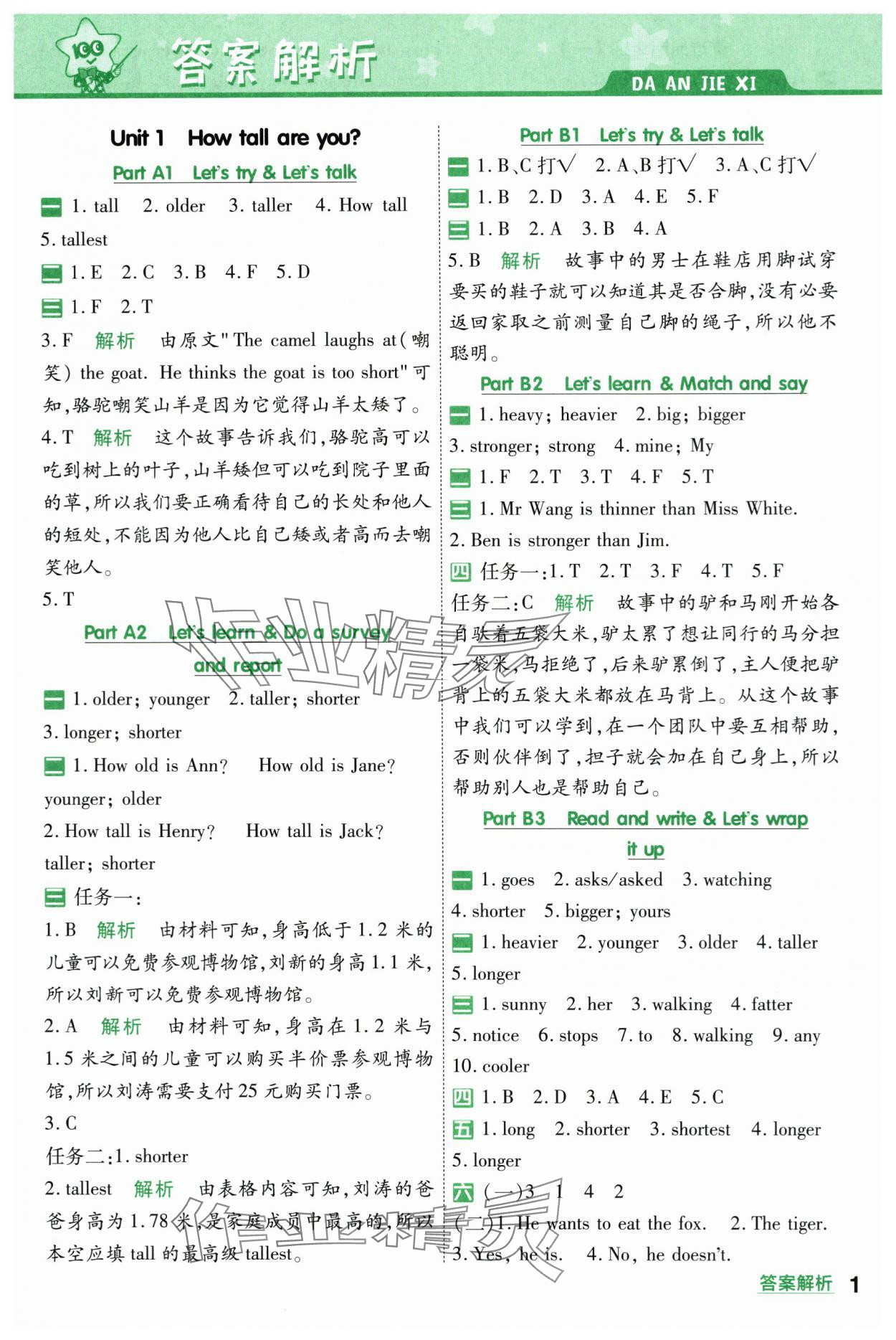 2024年一遍過(guò)六年級(jí)小學(xué)英語(yǔ)下冊(cè)人教版 第1頁(yè)