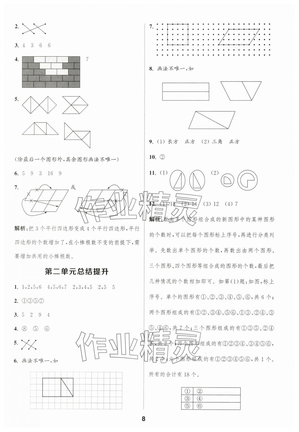 2025年通城學(xué)典課時(shí)作業(yè)本一年級(jí)數(shù)學(xué)下冊(cè)蘇教版江蘇專版 第8頁(yè)
