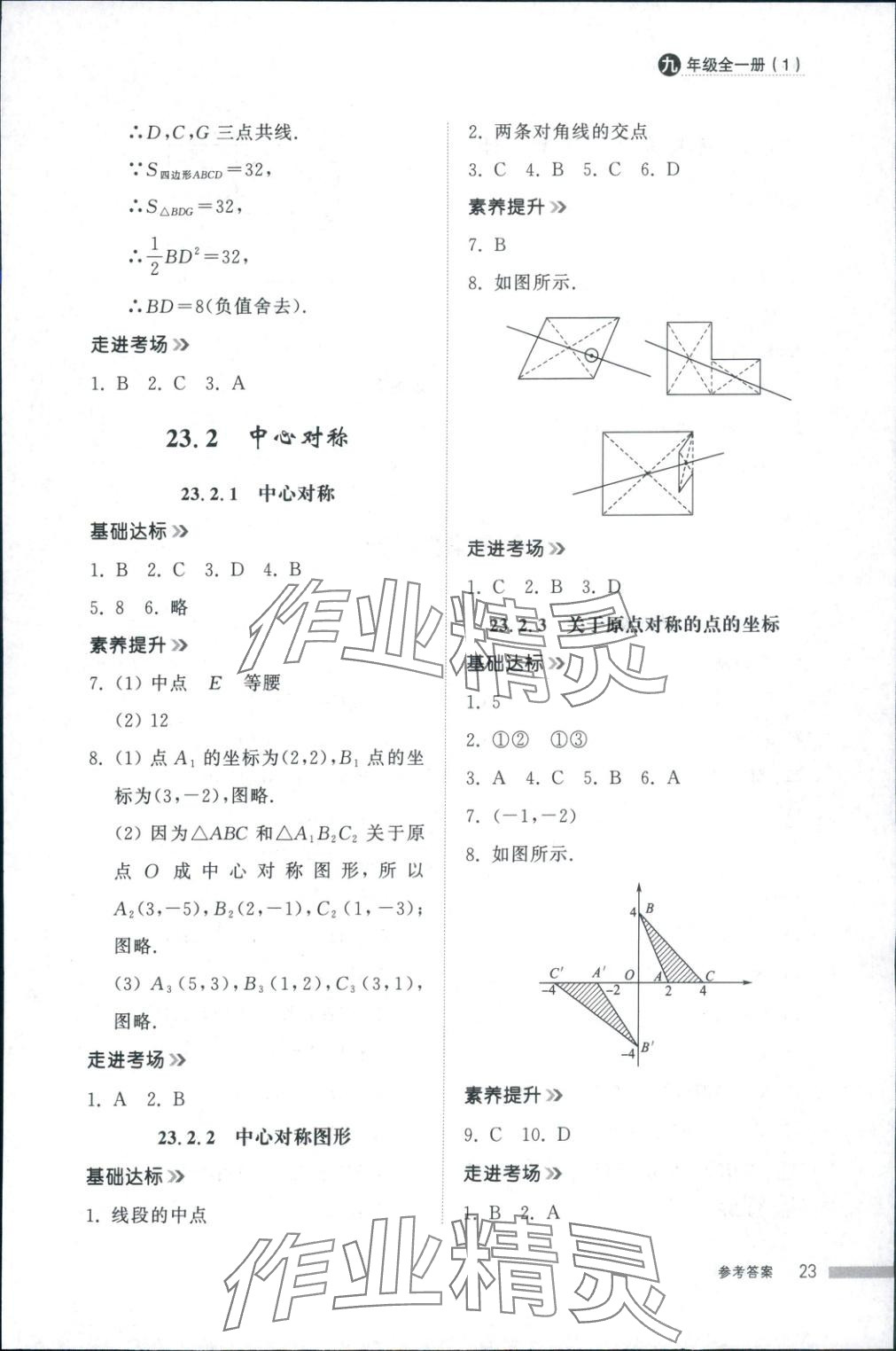2025年导学与检测九年级数学全一册人教版1&nbsp;第23页